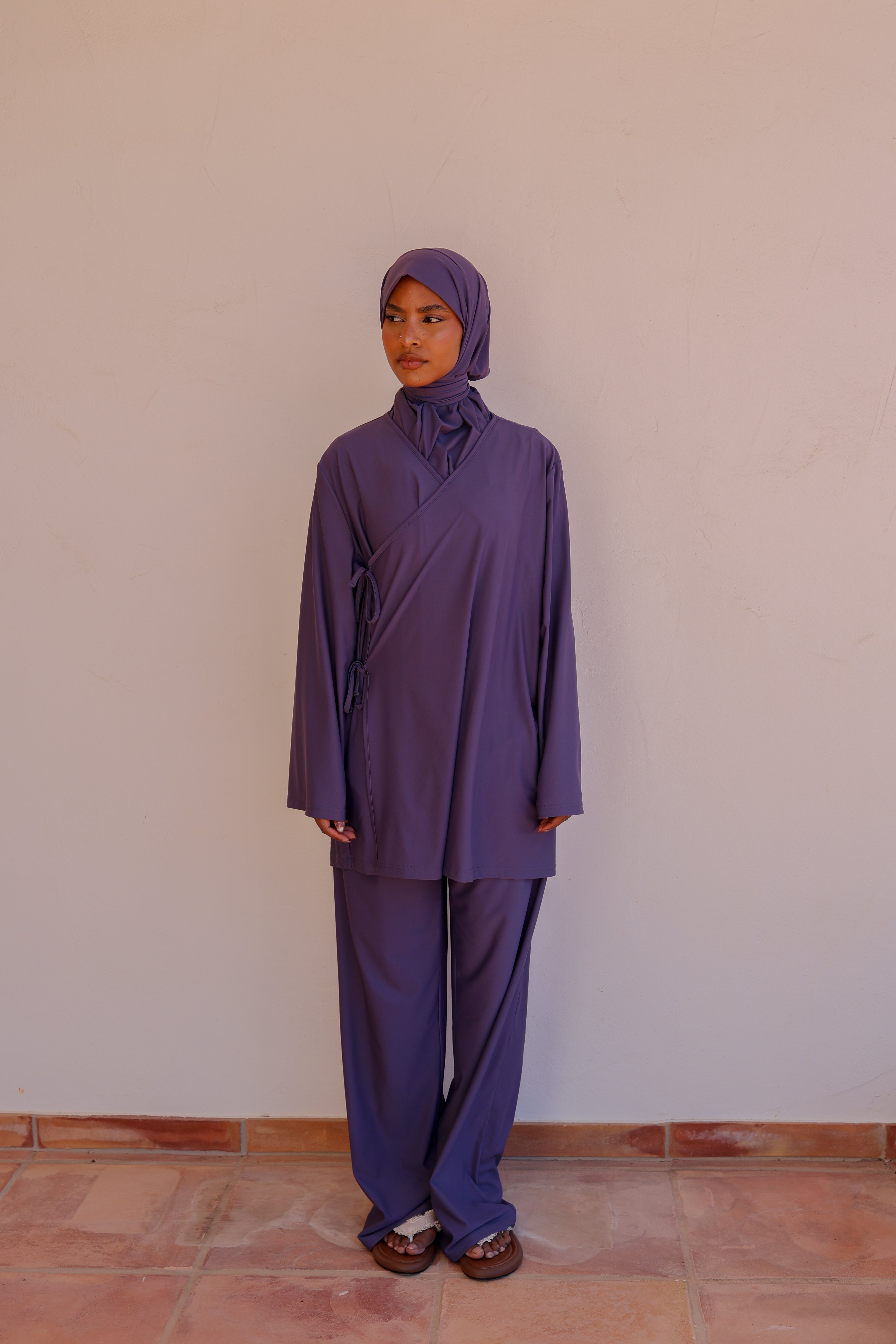Burkini a noeud - Bleu PRÉCOMMANDE (expédition a partir du 3 juin)
