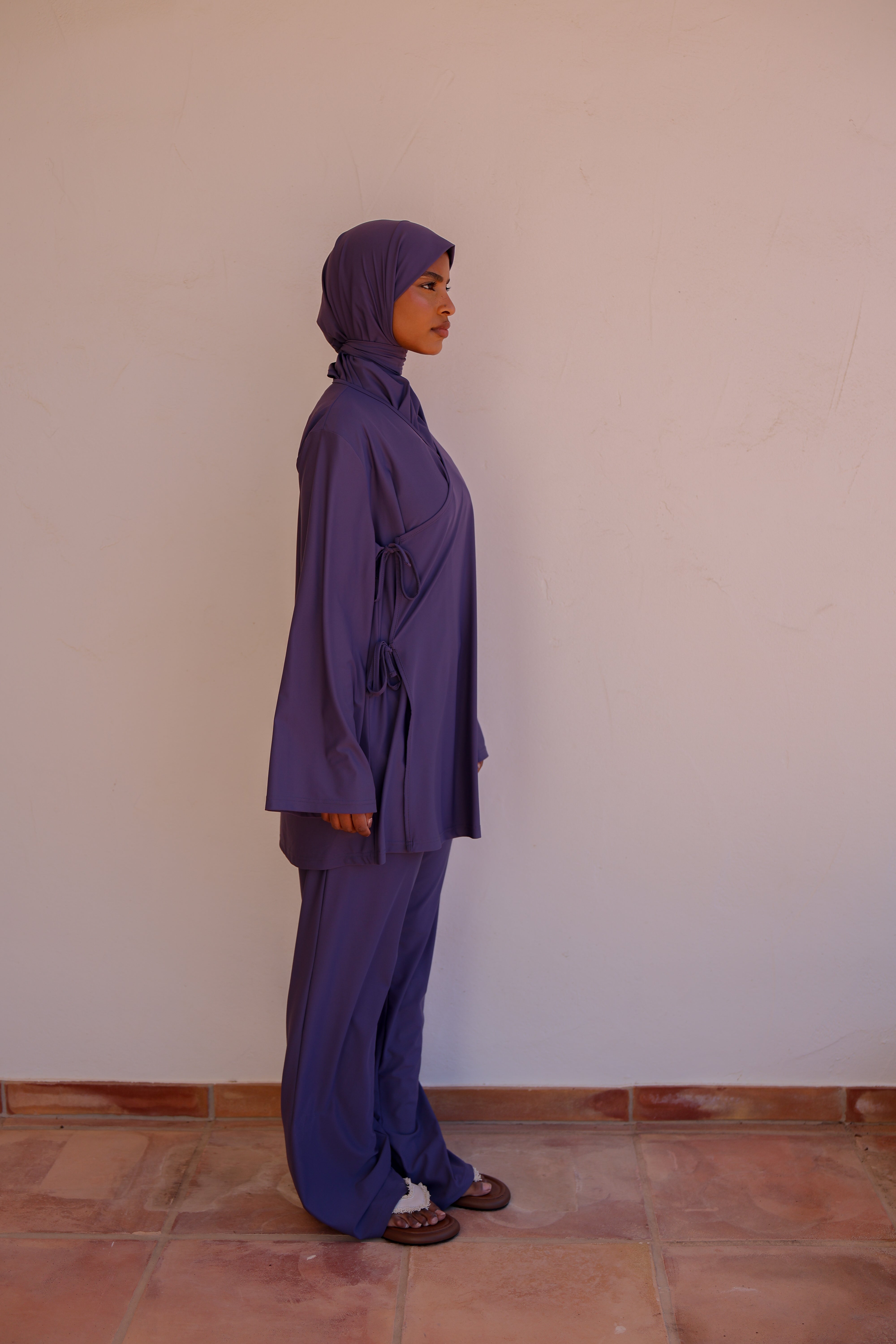 Burkini a noeud - Bleu PRÉCOMMANDE (expédition a partir du 3 juin)