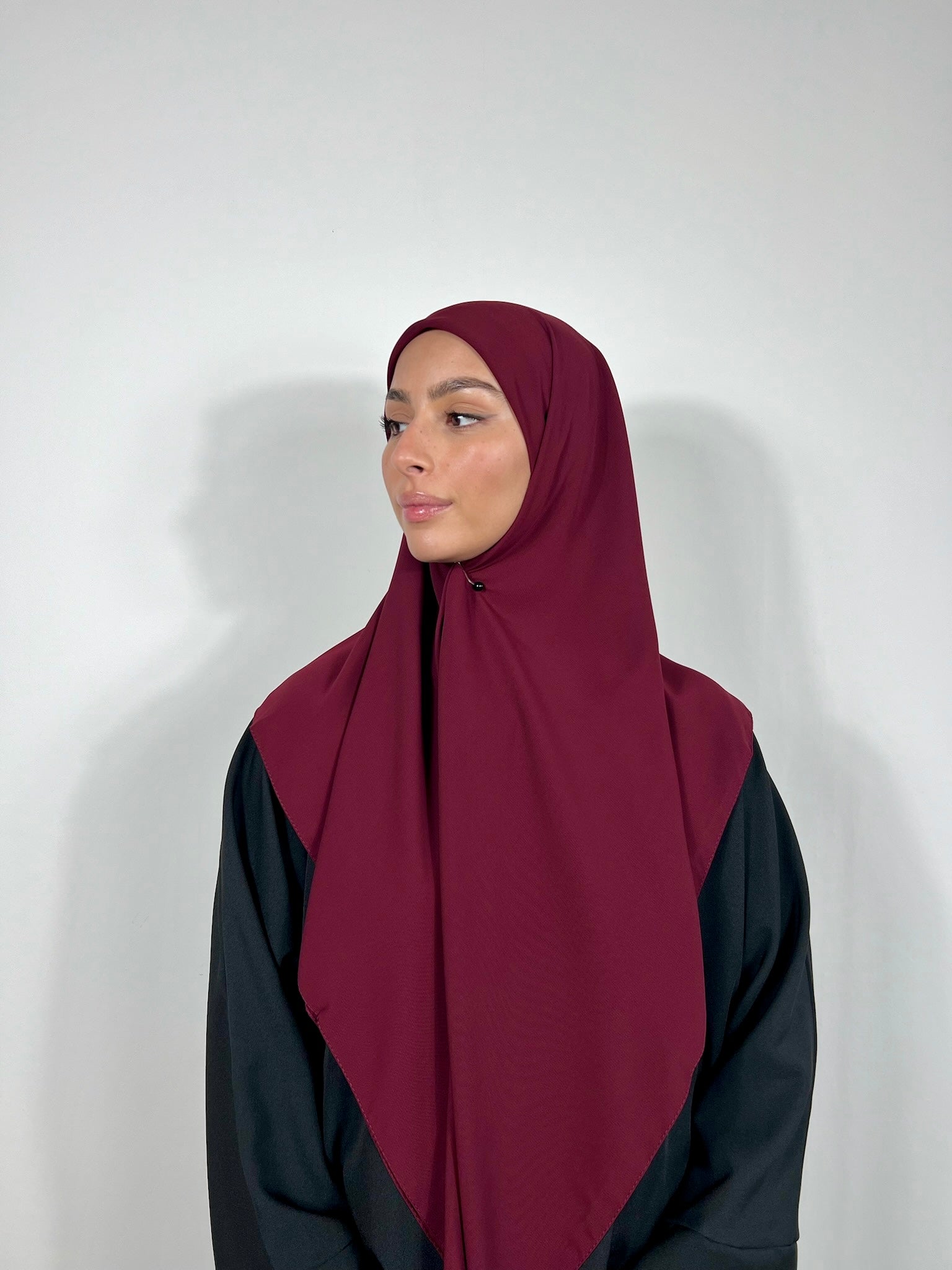 Hijab carré de soie de medine
