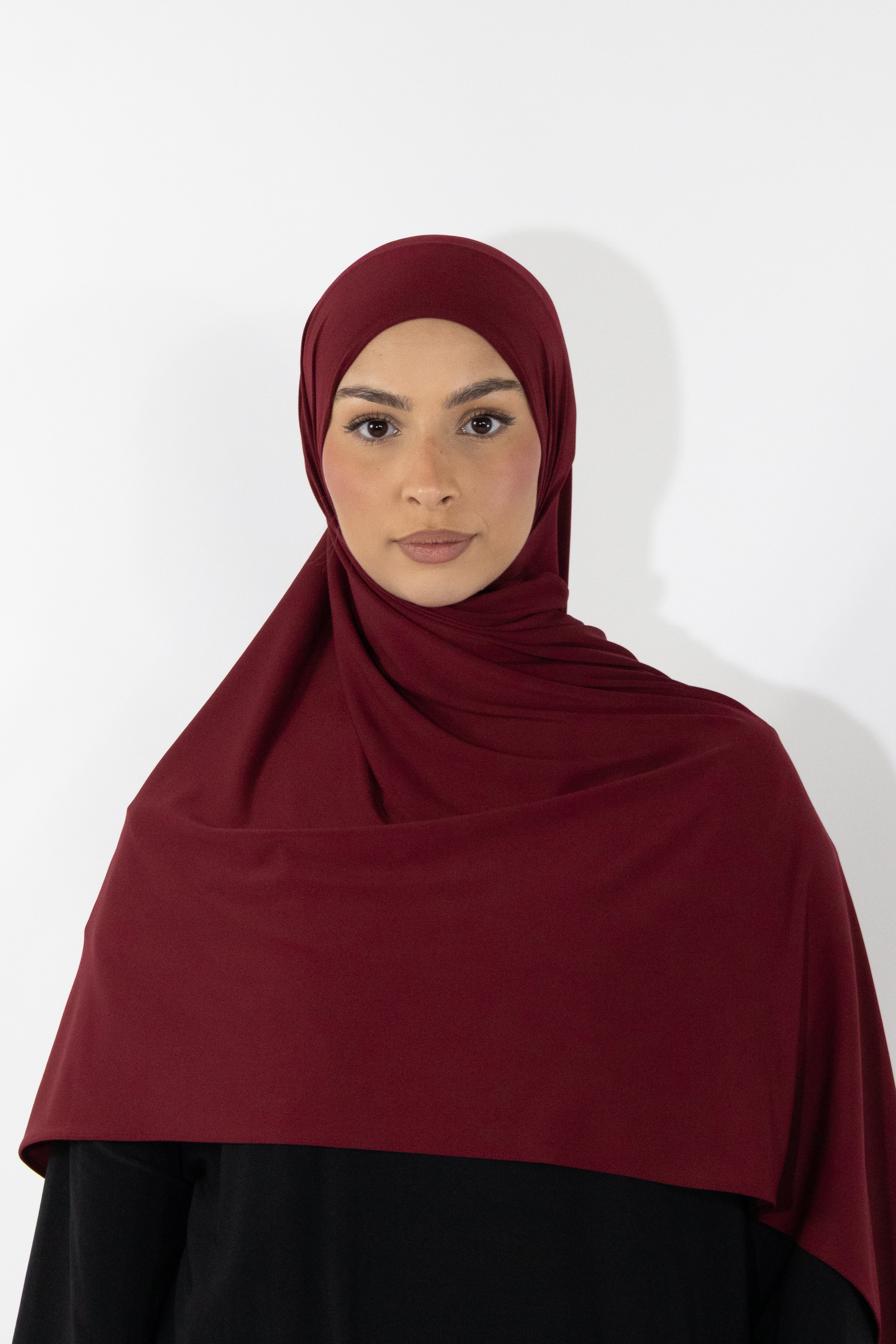 Hijab en jersey premium - Burgundy