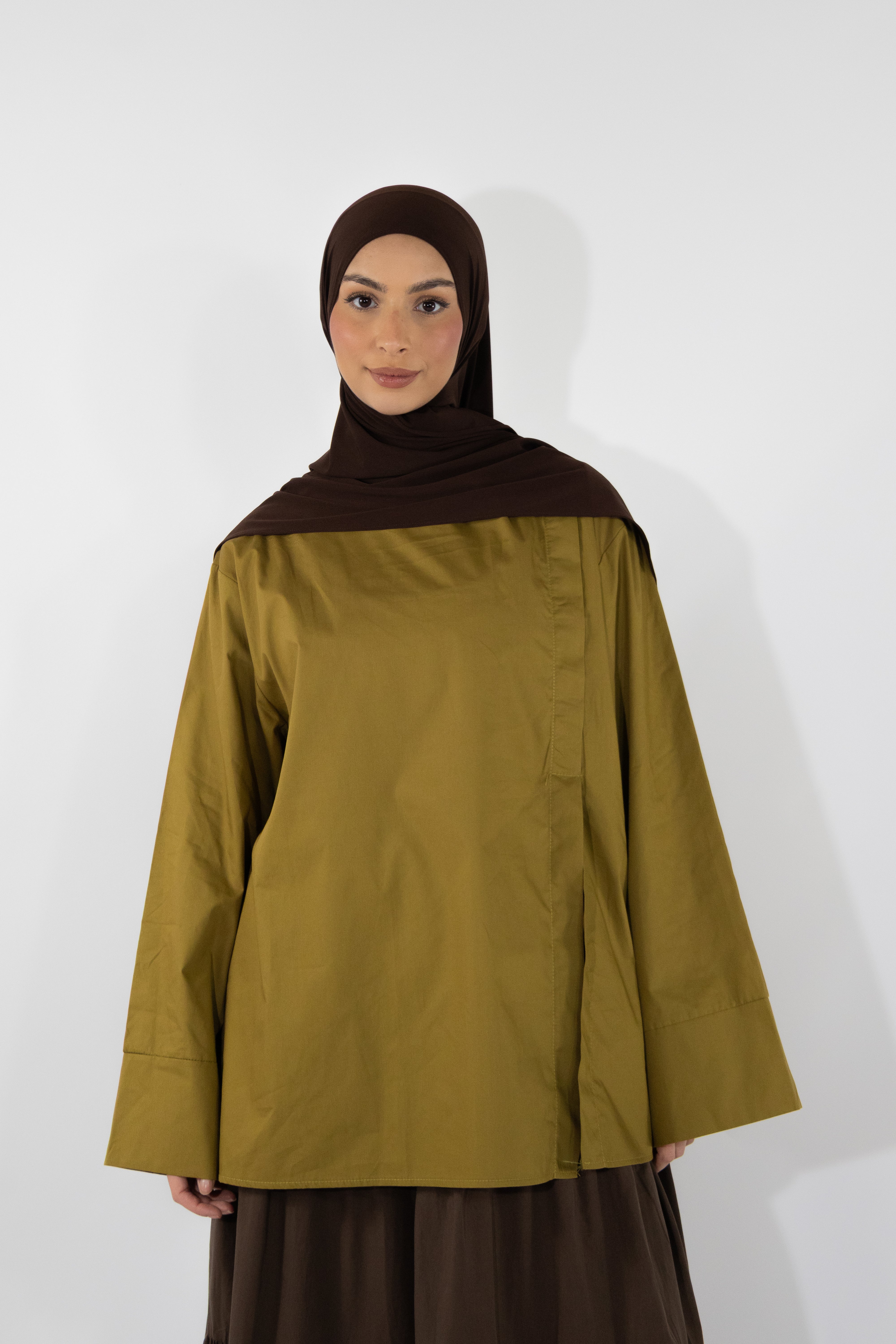 Haut à fente - Olive