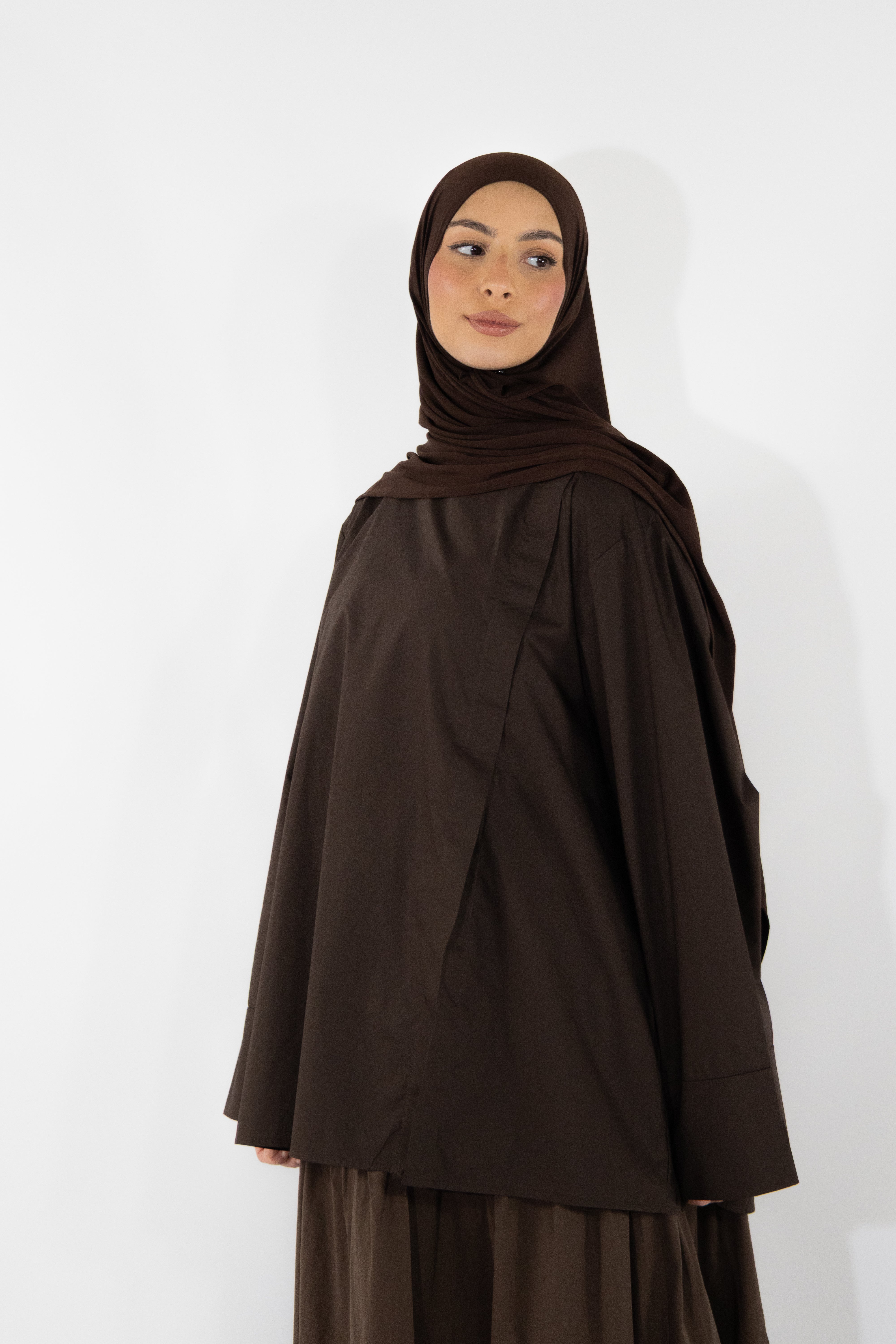 Haut à fente - Marron