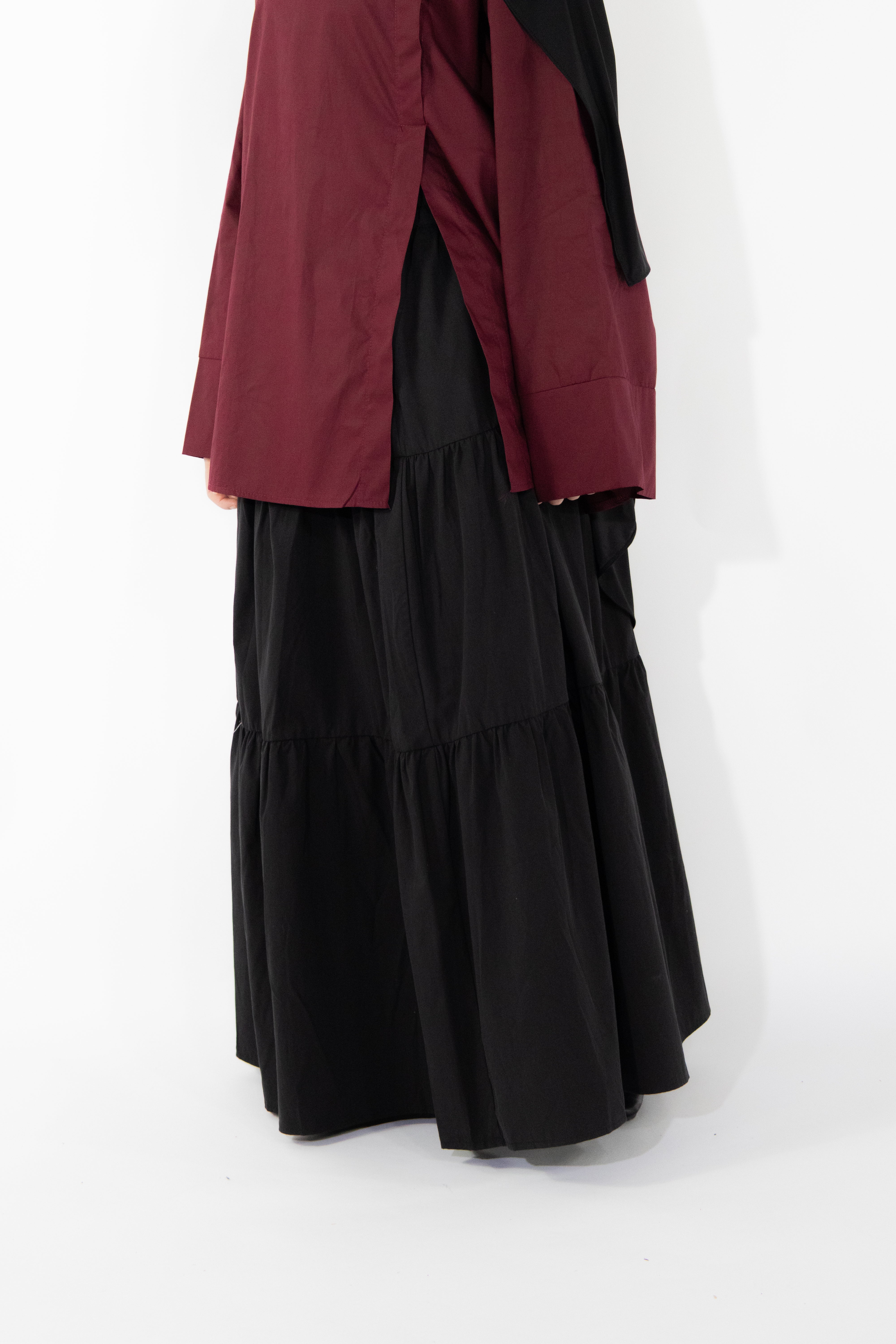 Jupe à volants - Noir