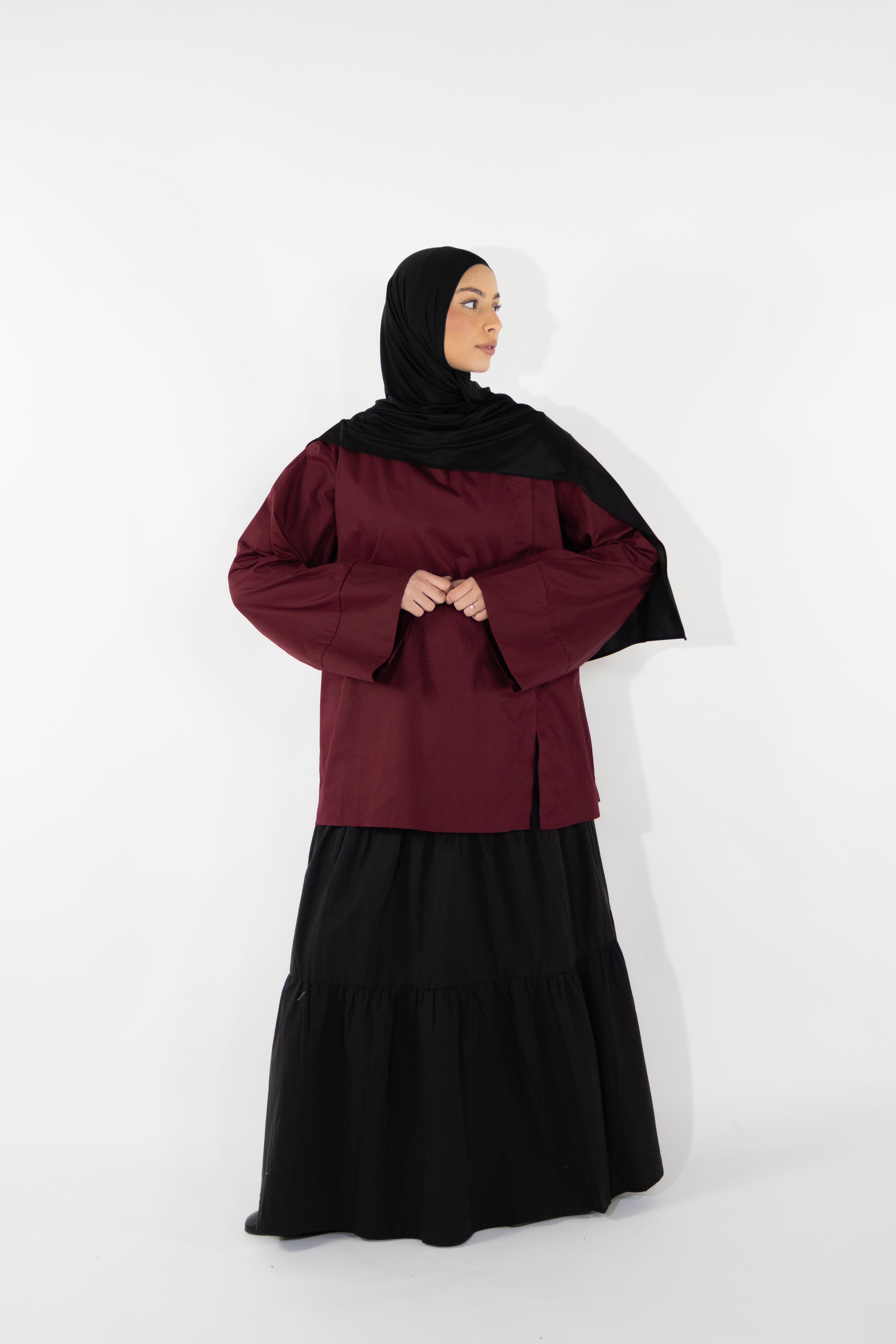 Jupe à volants - Noir