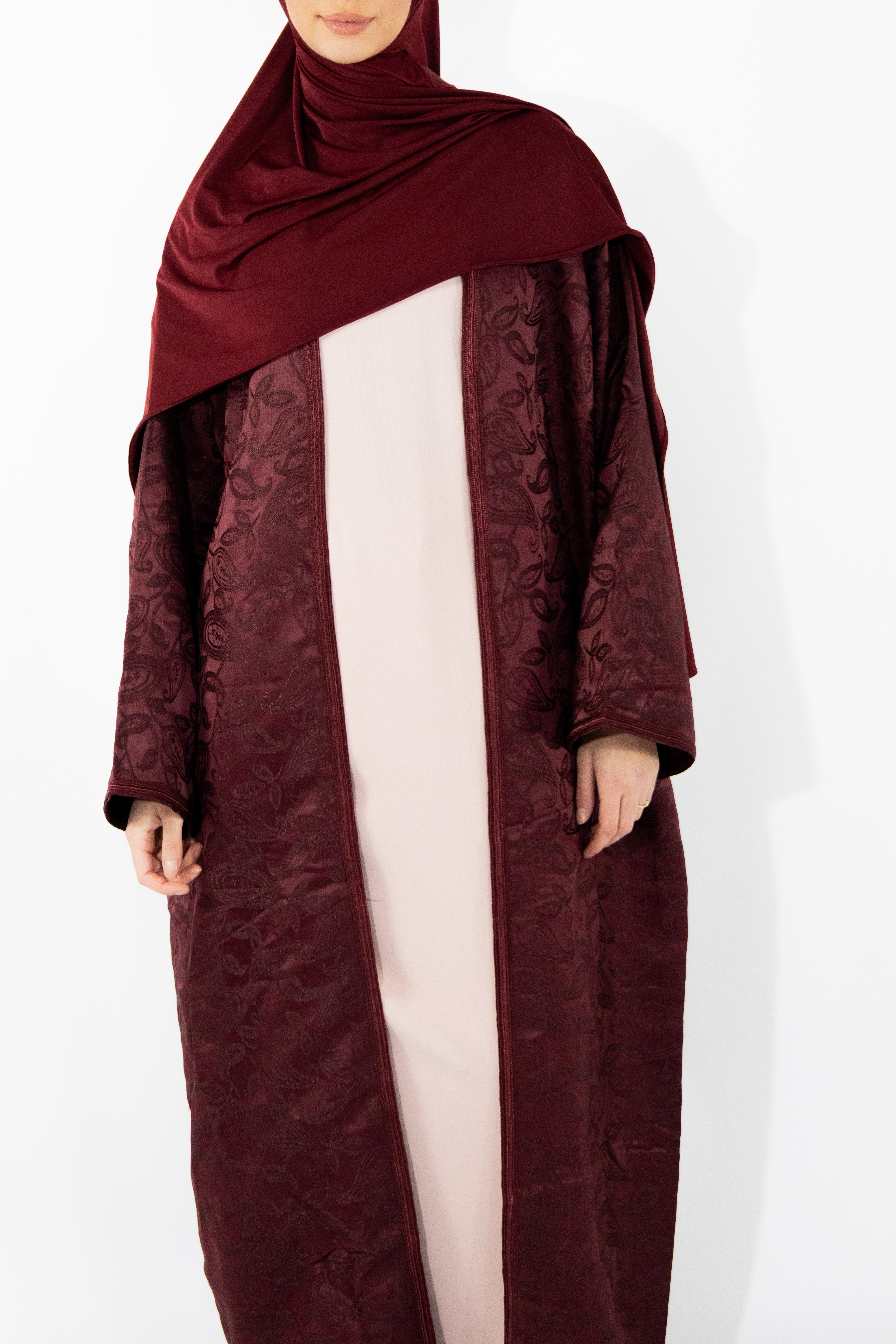 Kimono brocard - Bordeaux
