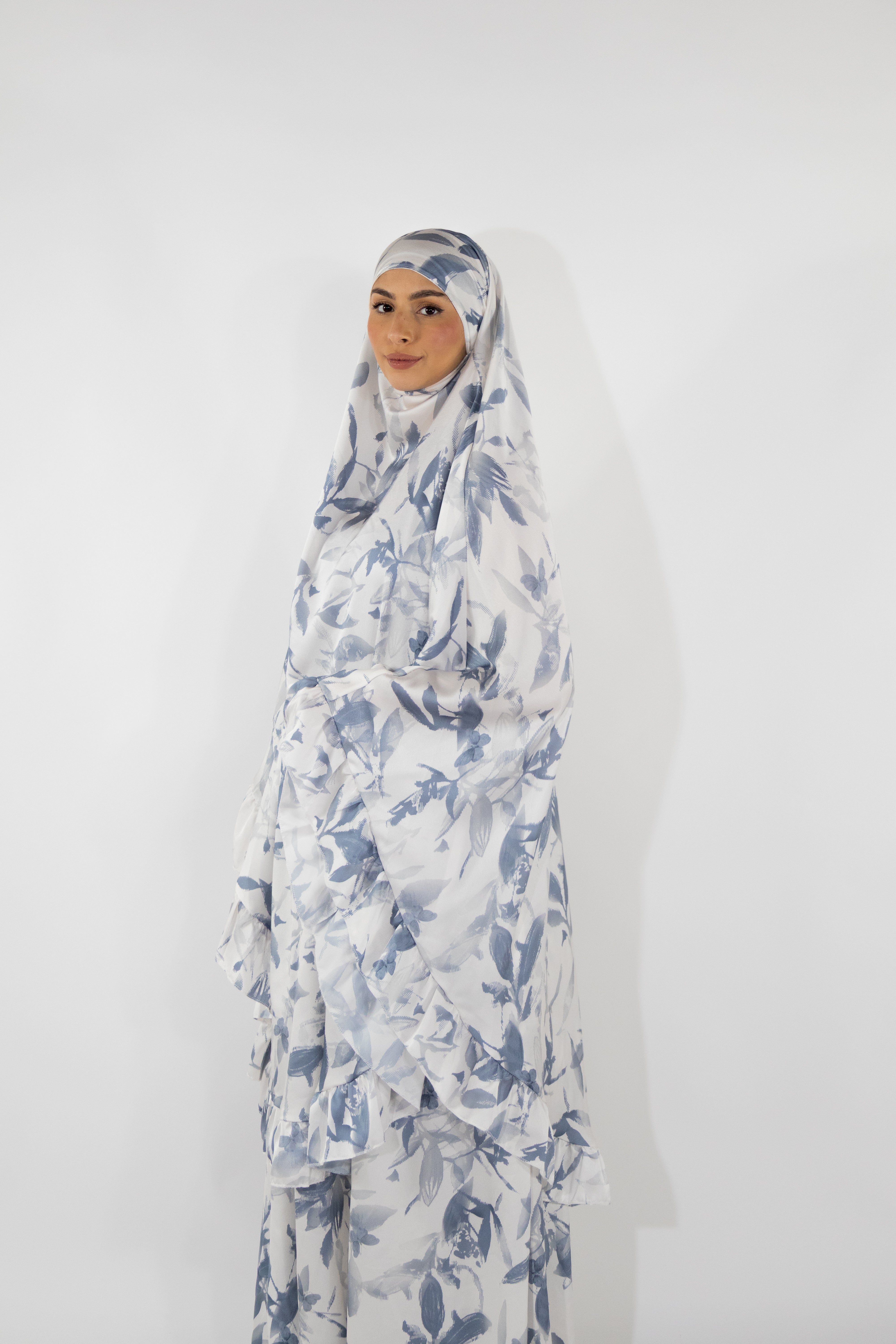 Ensemble de prière satiné à motifs