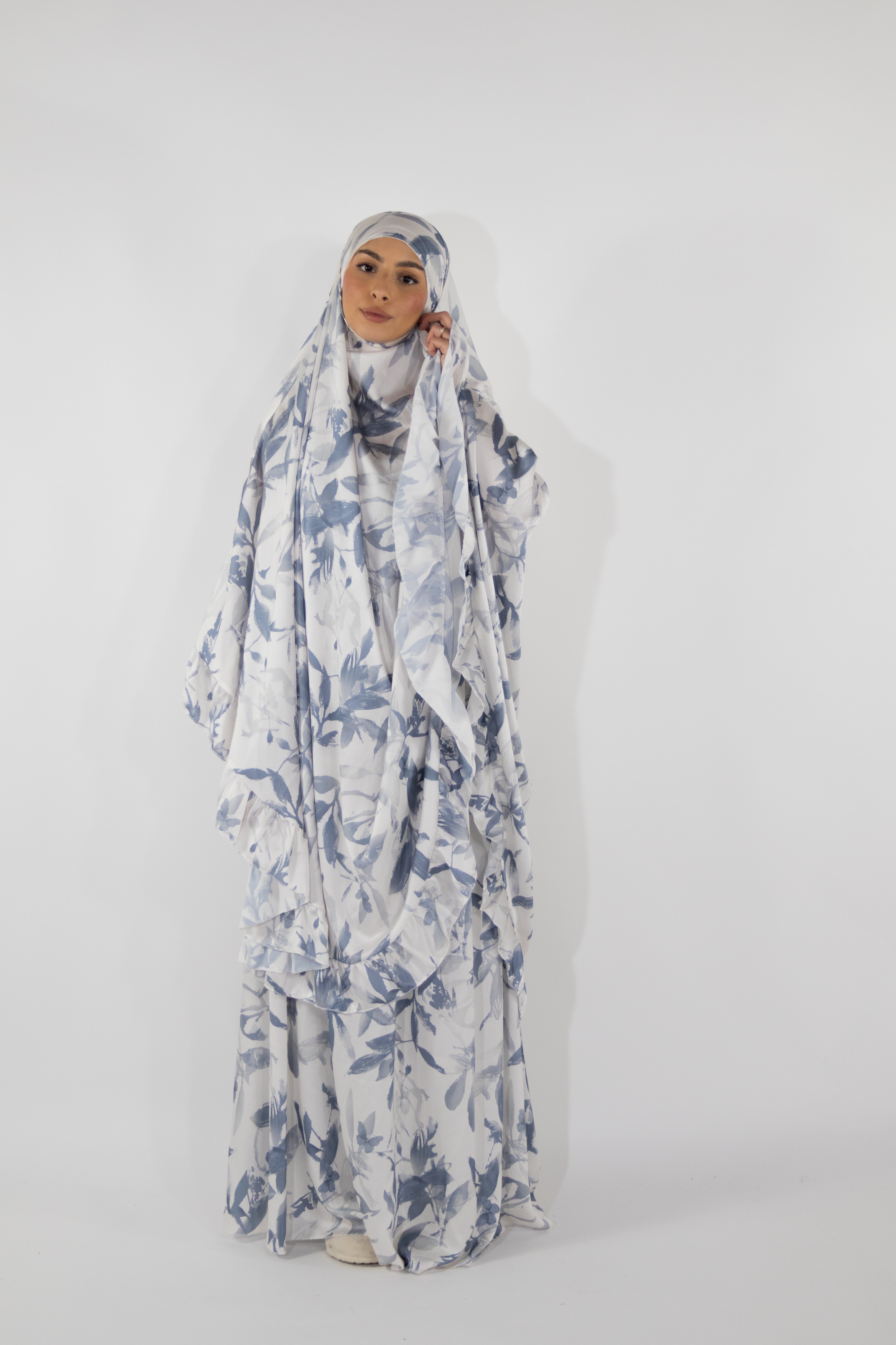 Ensemble de prière satiné à motifs