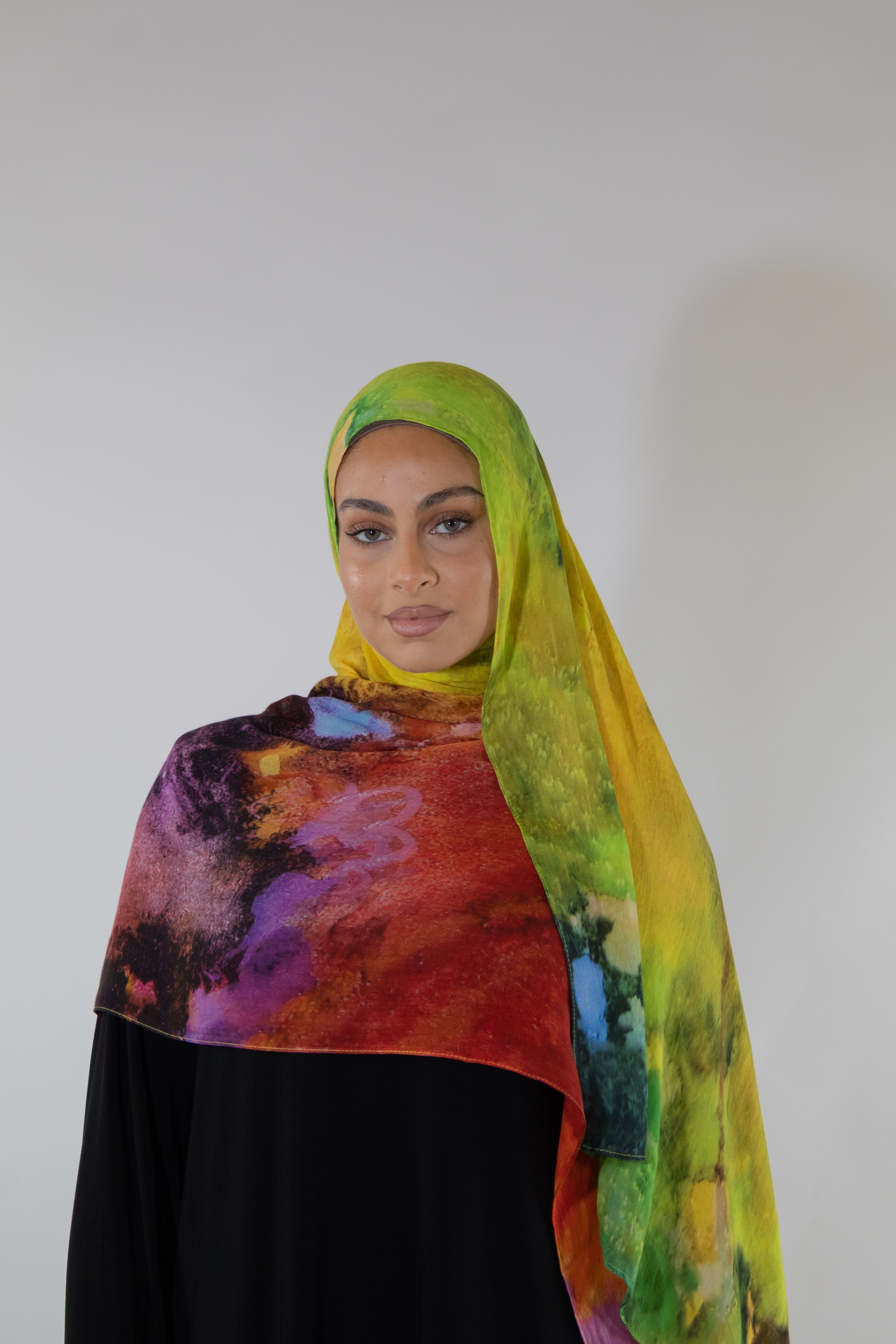 Hijab modal imprimé - Sunset