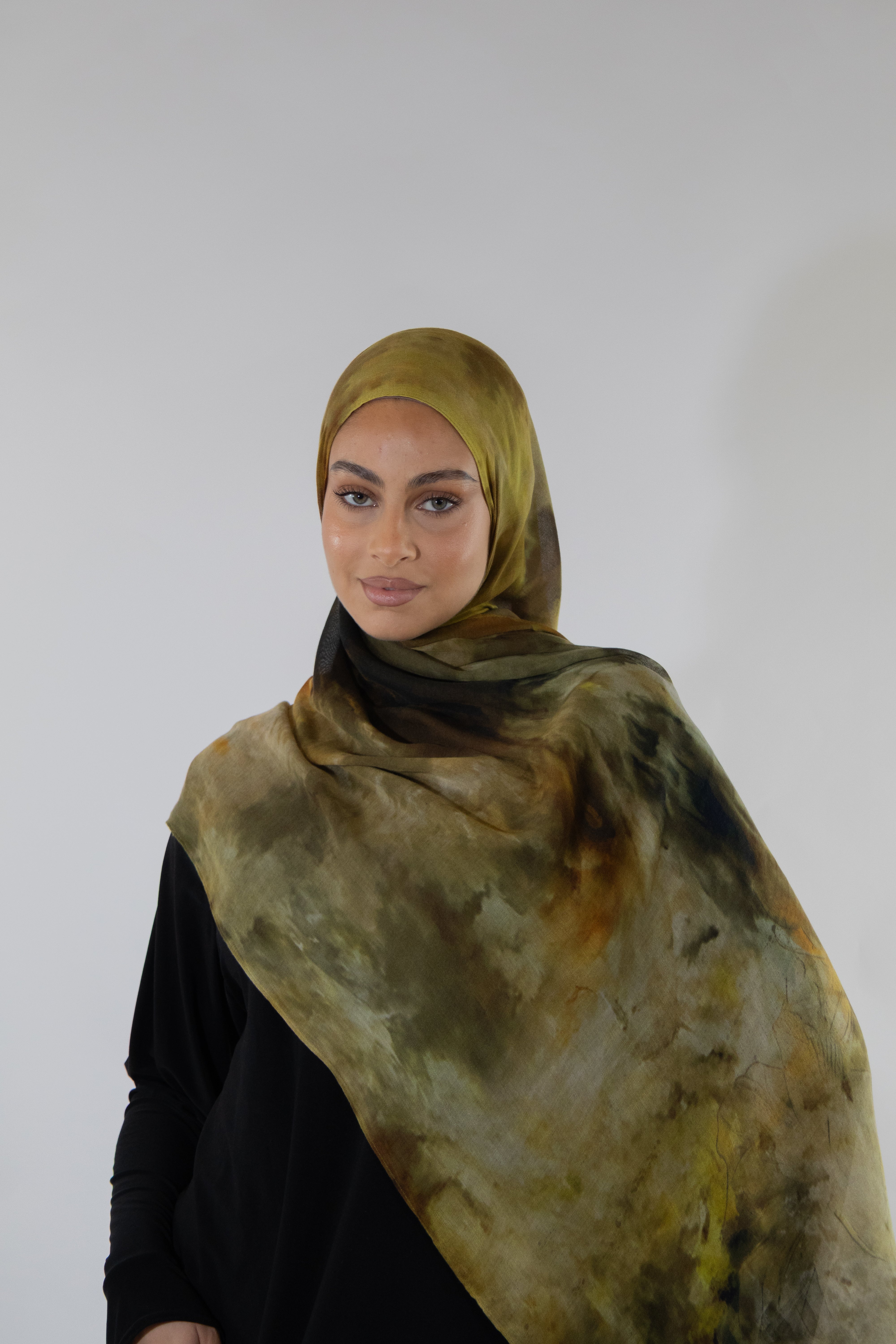 Hijab modal imprimé - Moss