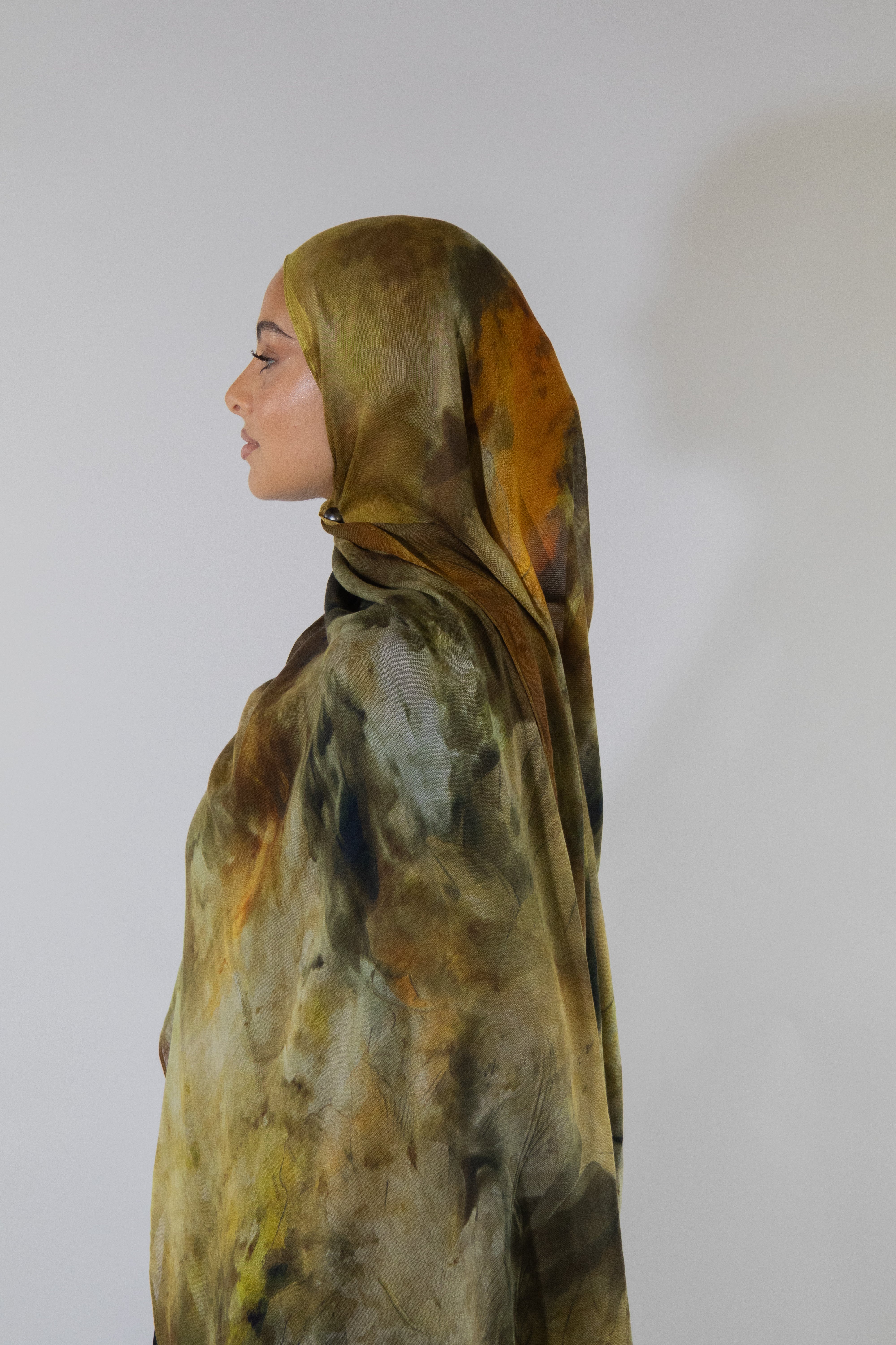 Hijab modal imprimé - Moss