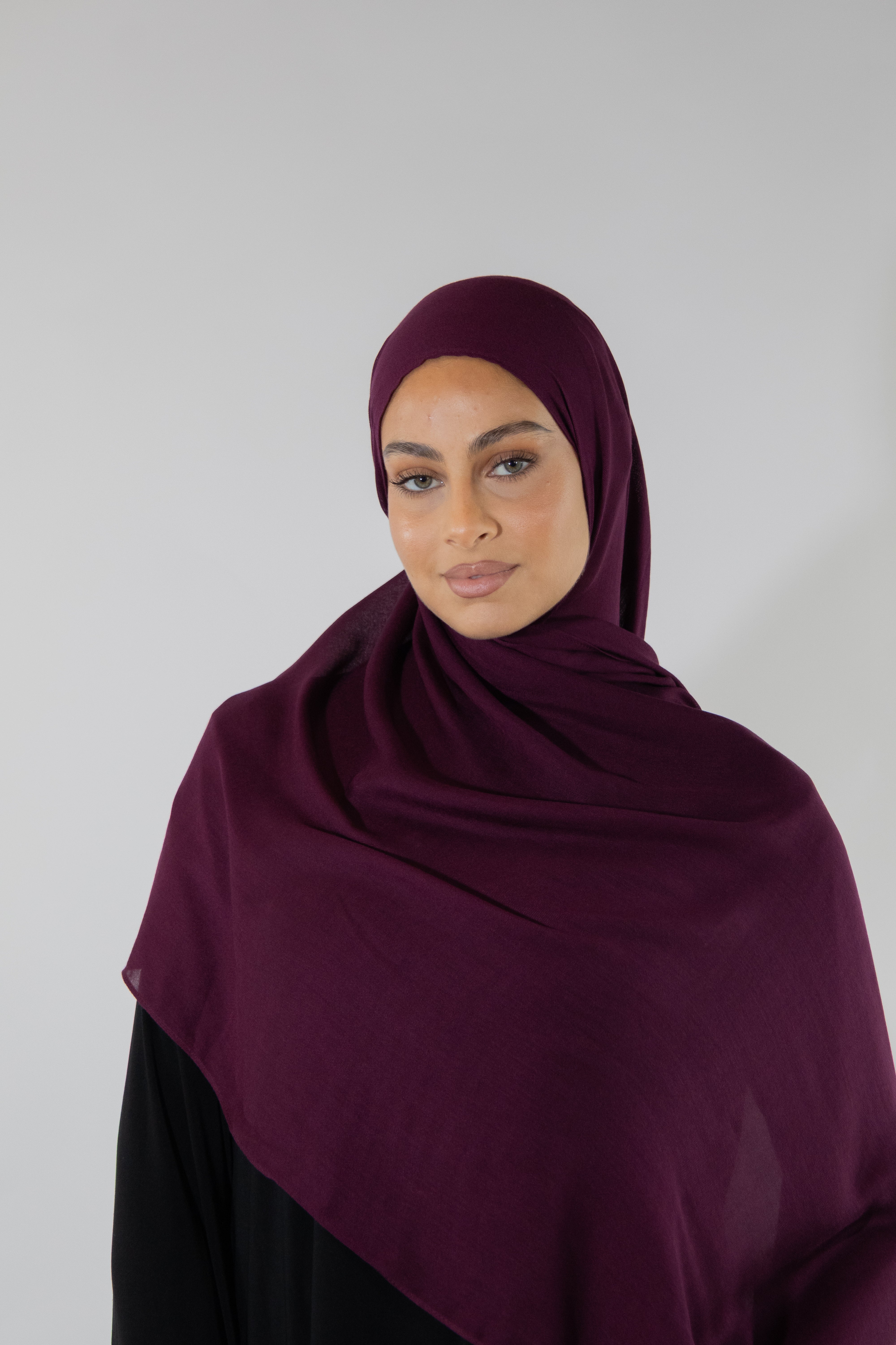 Hijab en modal - Plum