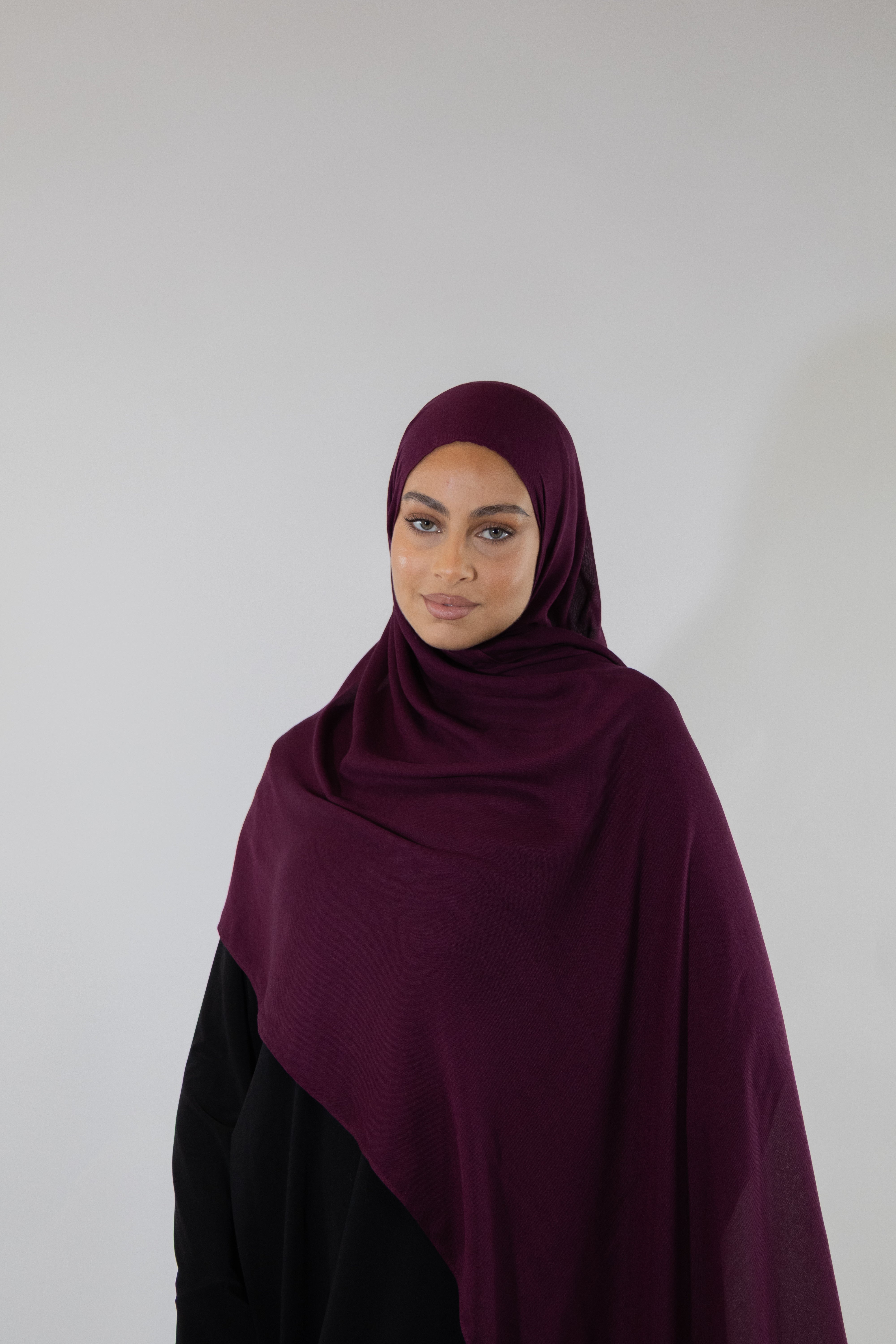 Hijab en modal - Plum