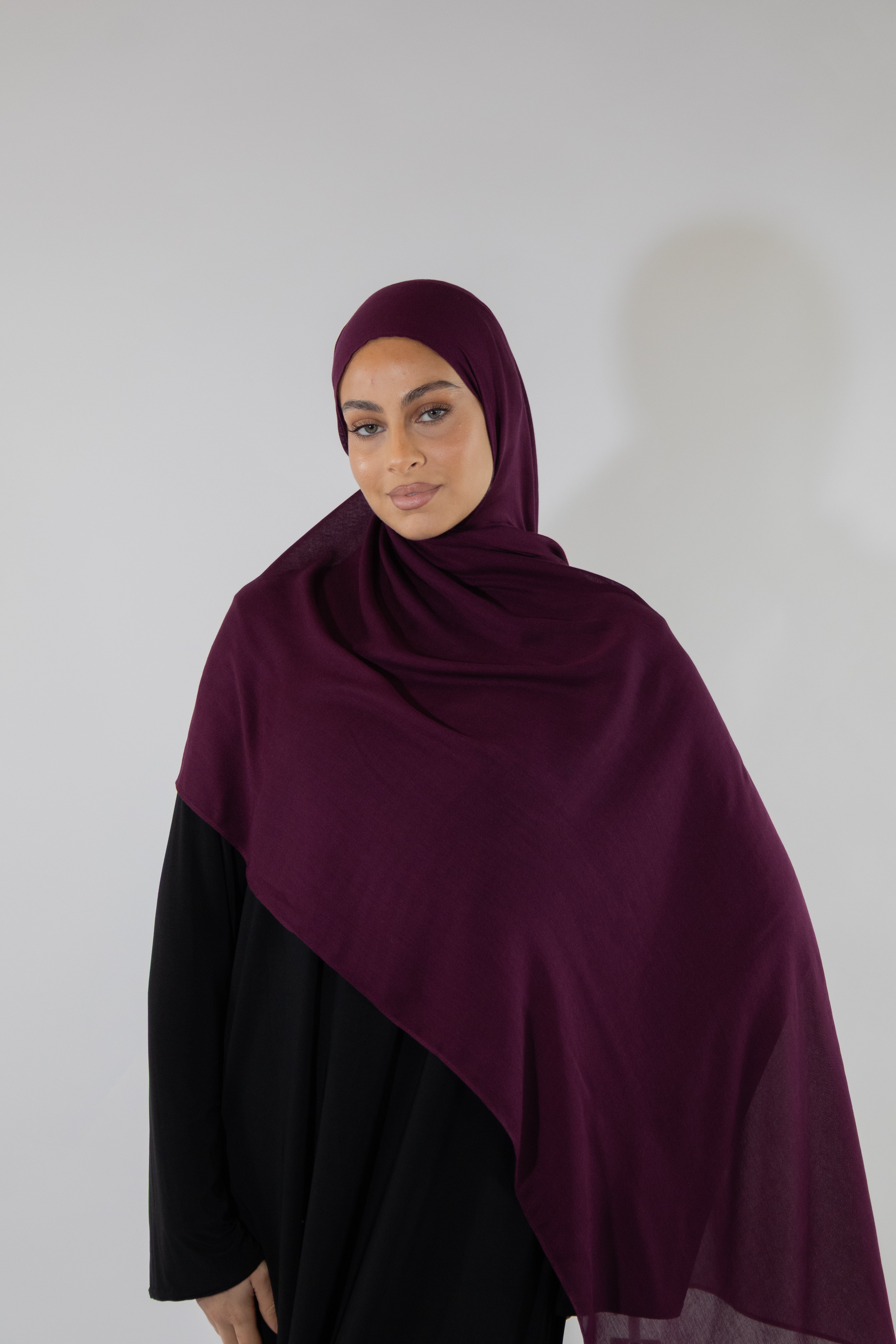 Hijab en modal - Plum