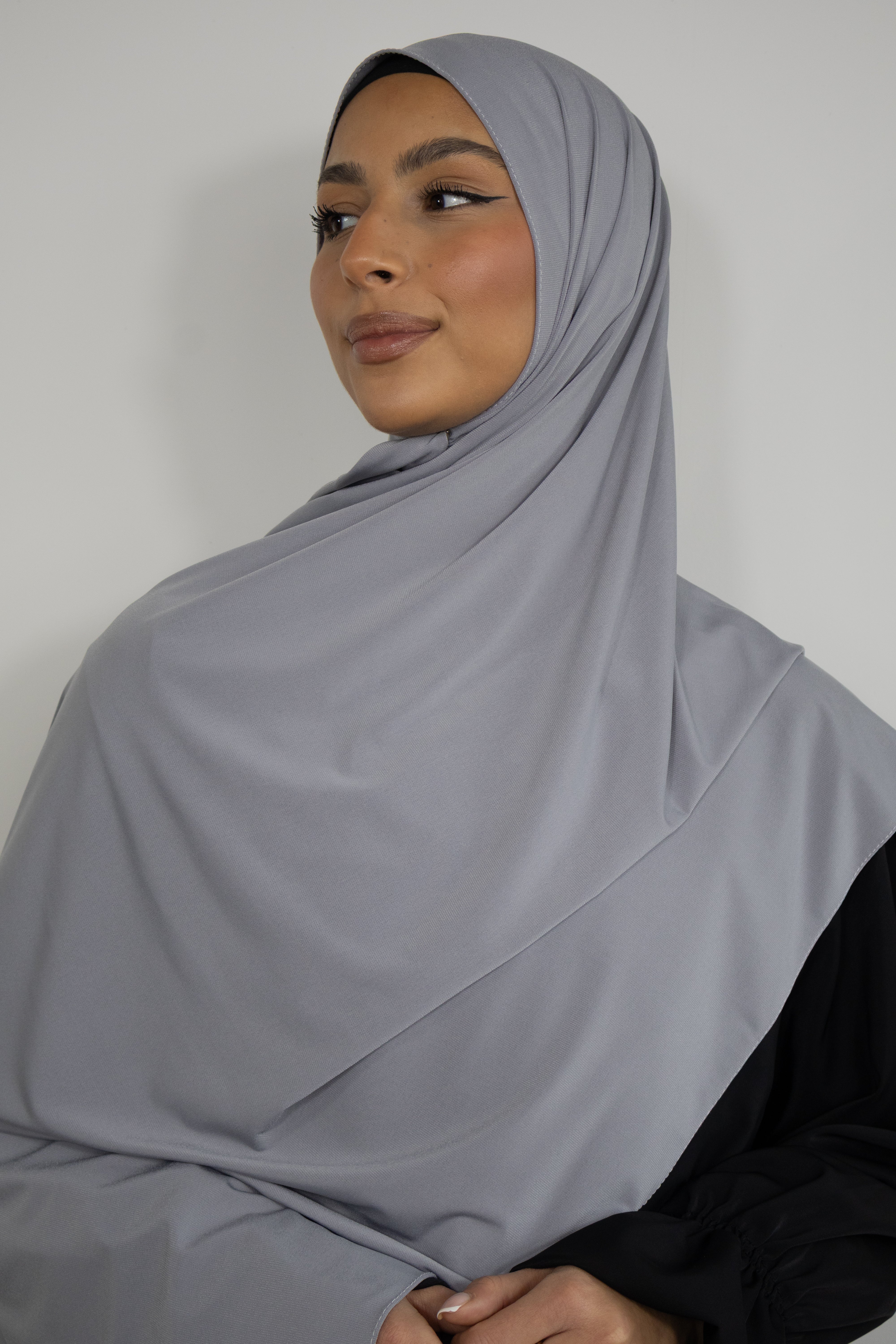 Hijab jersey premium 75x200cm - Cool gray