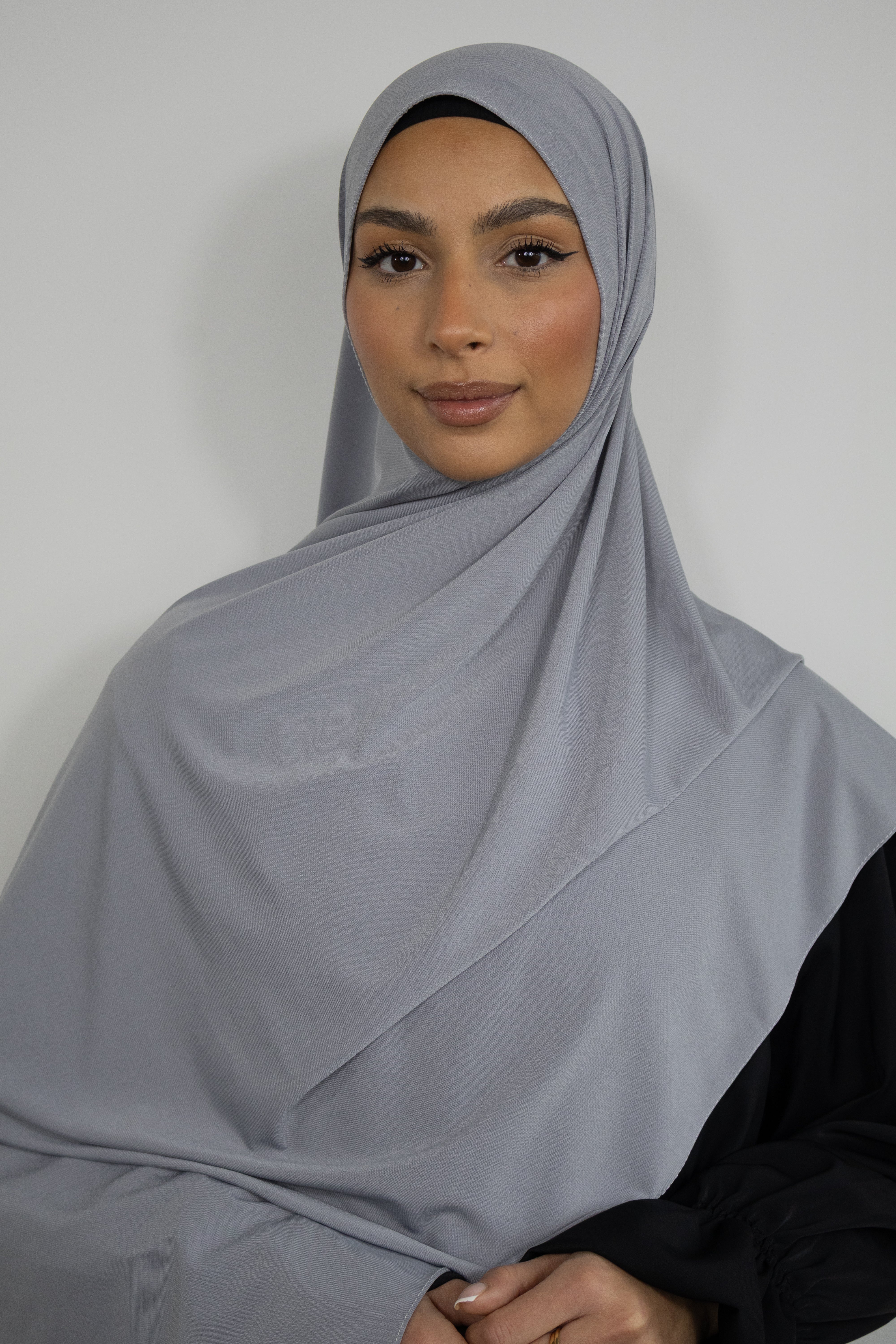 Hijab jersey premium 75x200cm - Cool gray