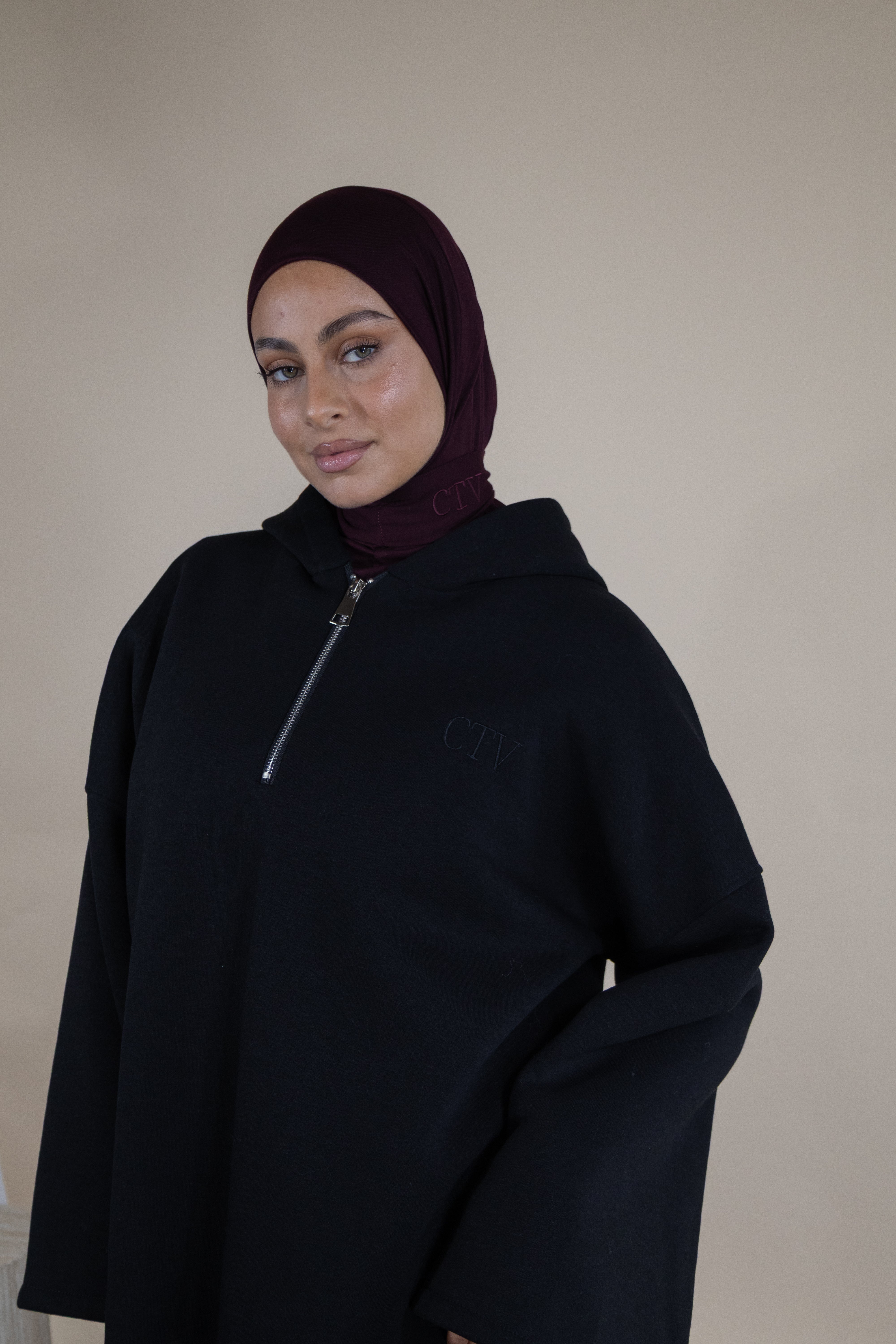 Cagoule en bamboo - Plum