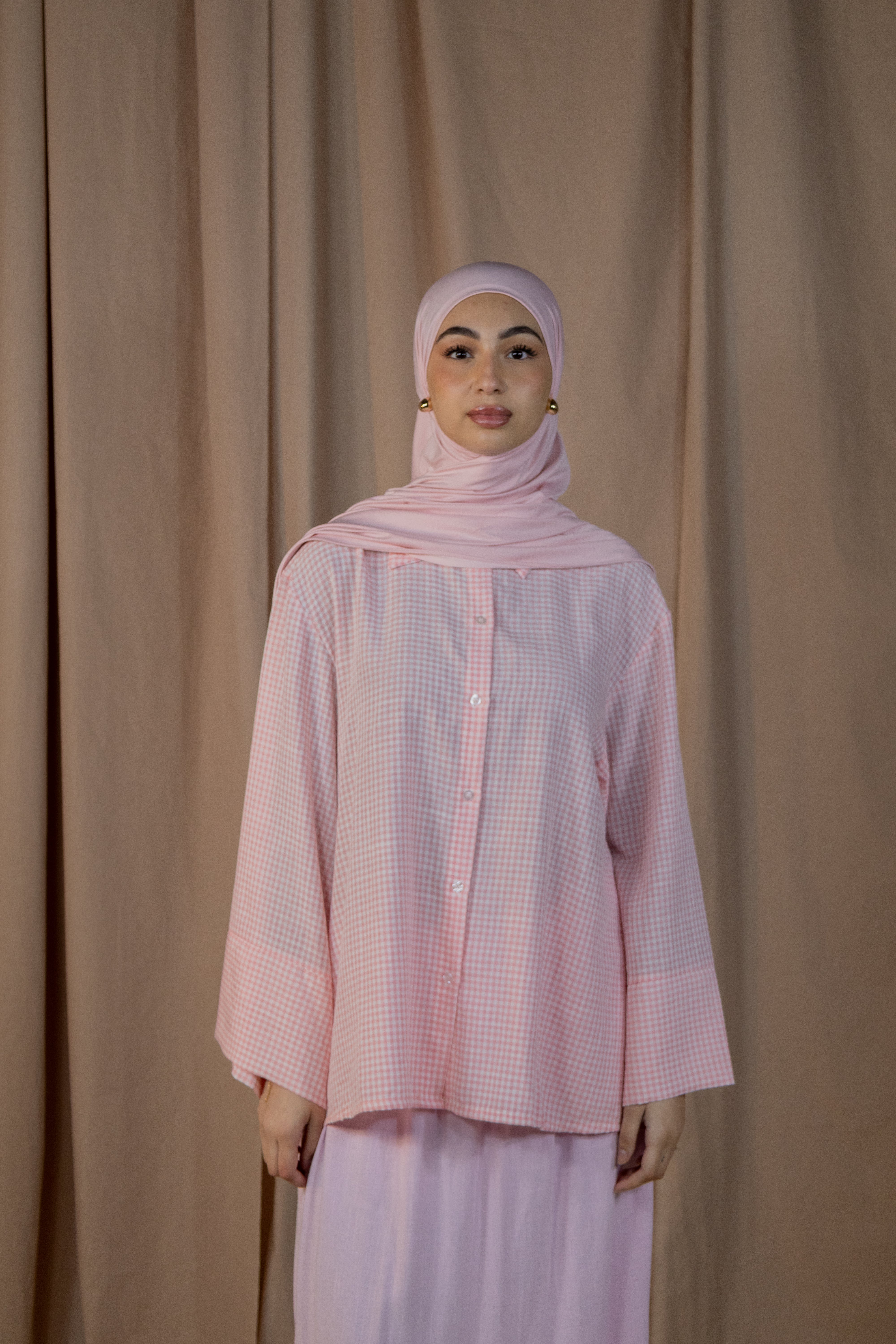 Chemise vichy - Rose