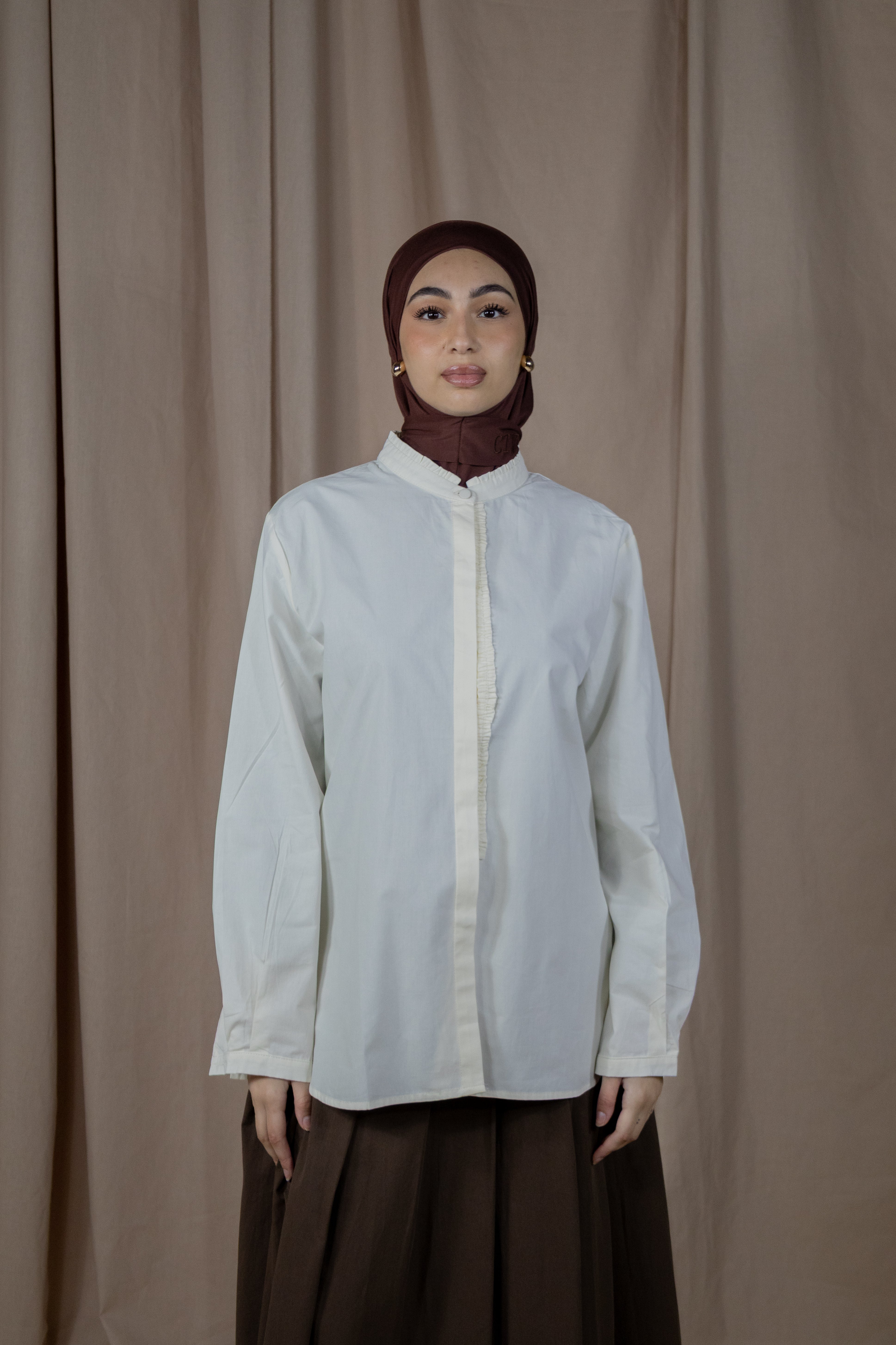 Chemise à volants - Jaune beurre