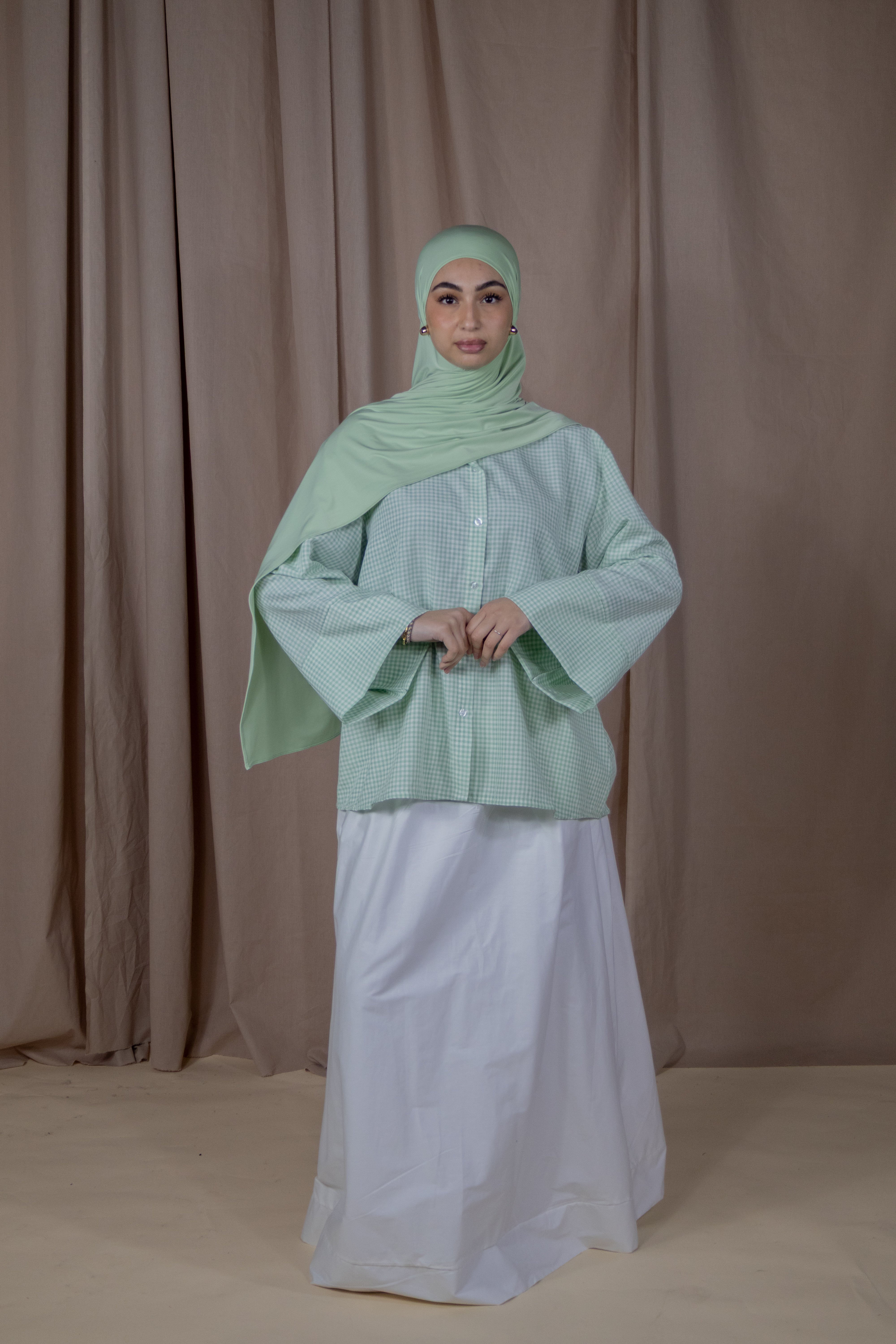 Chemise vichy - Vert