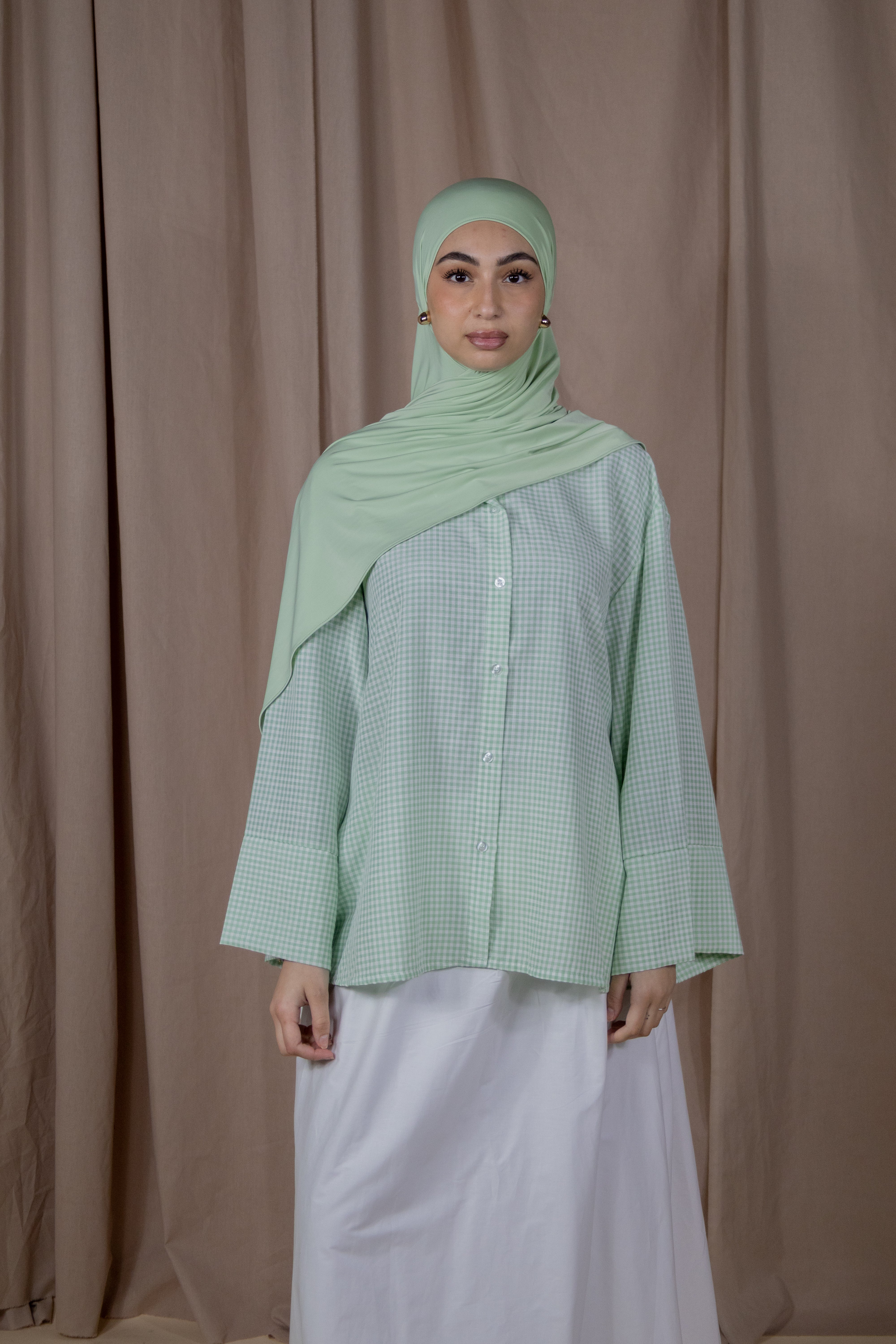 Chemise vichy - Vert