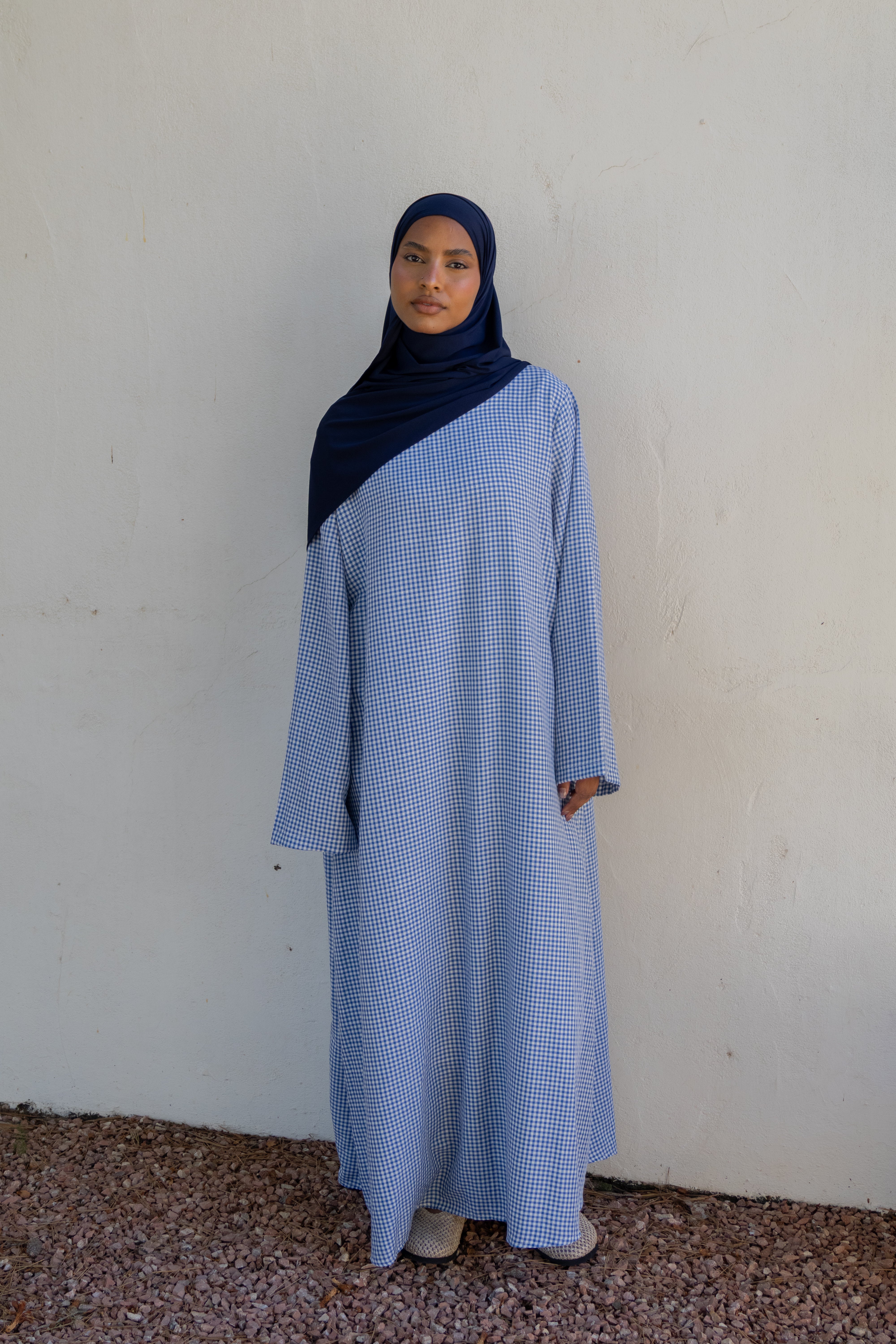 Robe simple vichy - Bleu