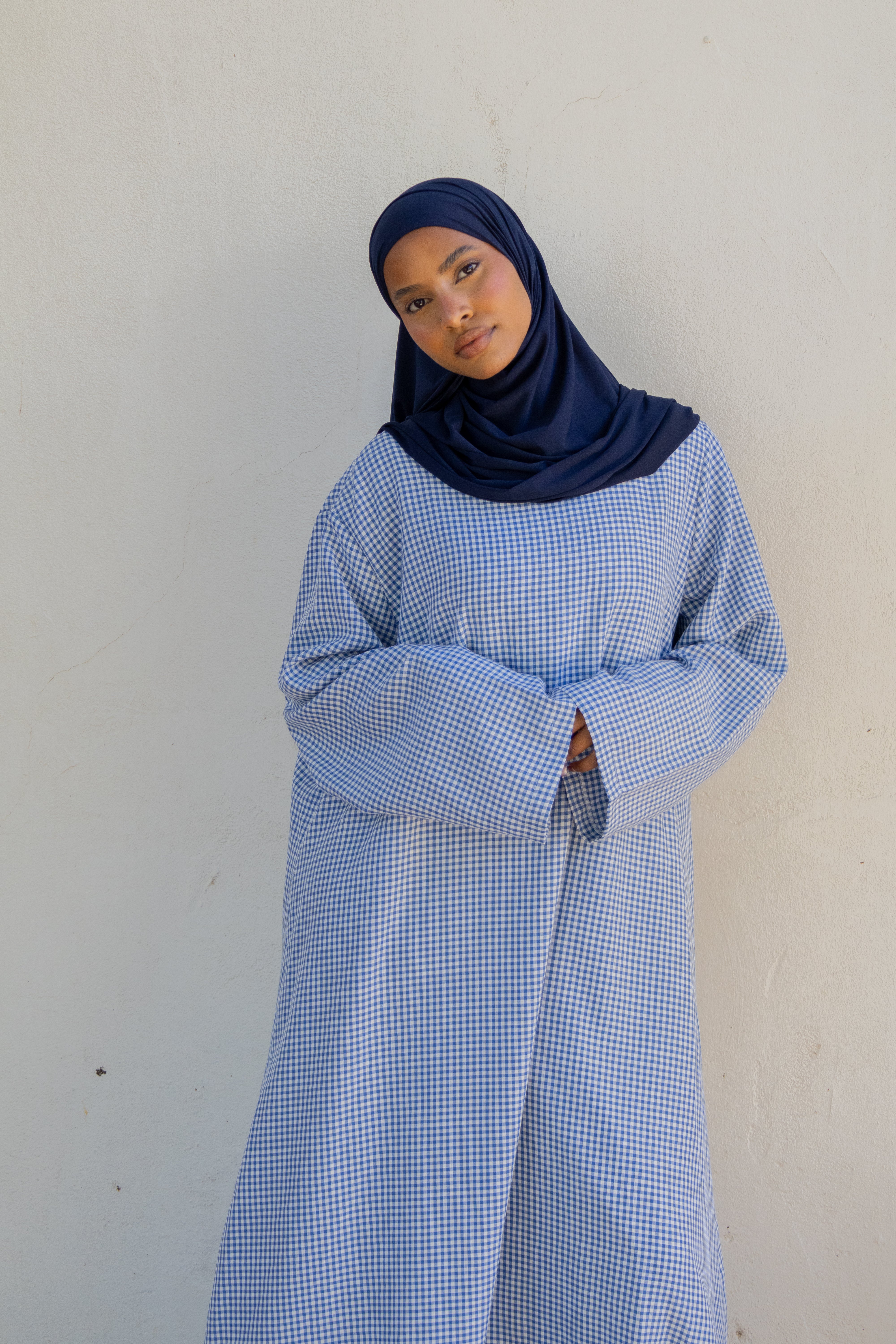 Robe simple vichy - Bleu