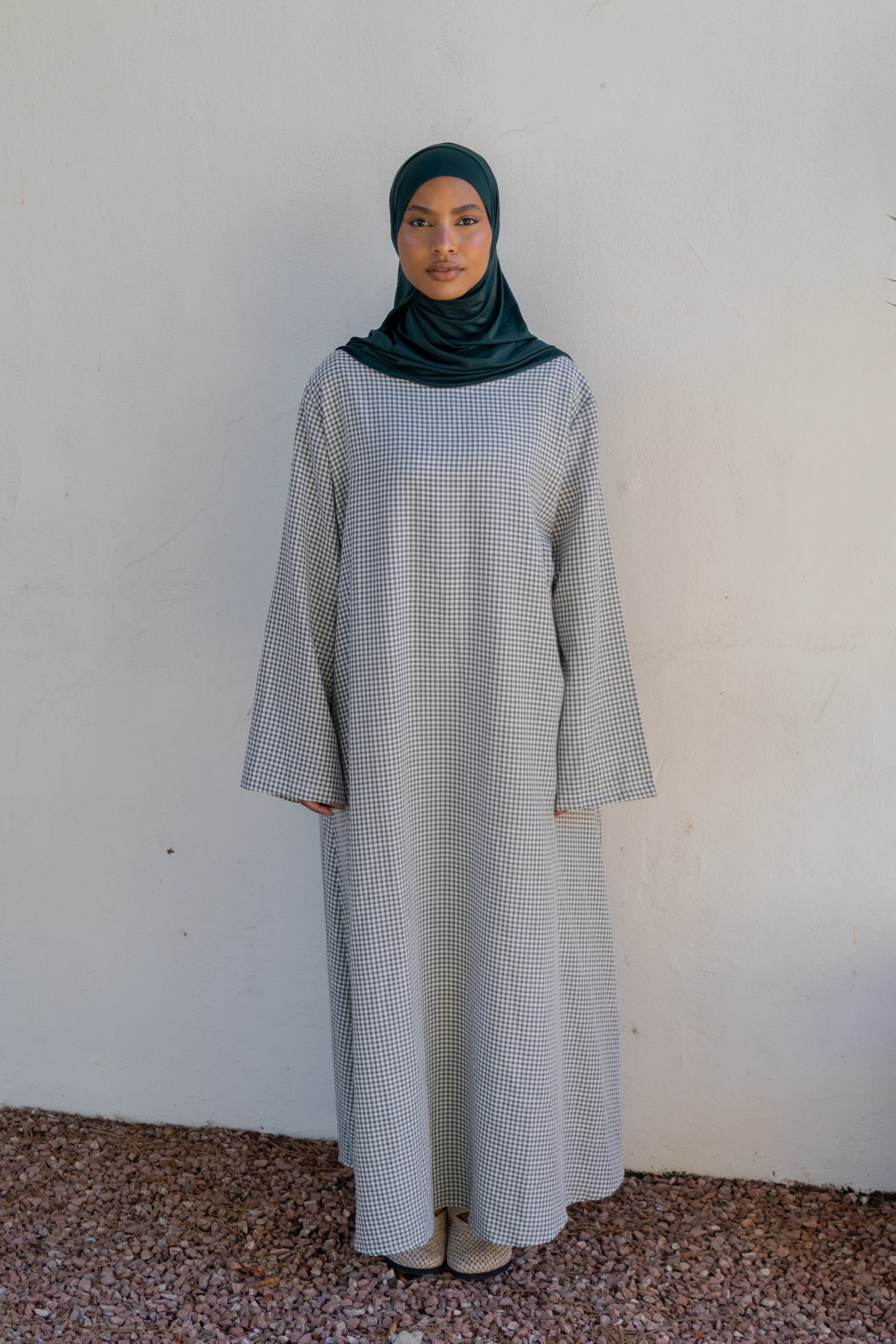 Robe simple vichy - Vert