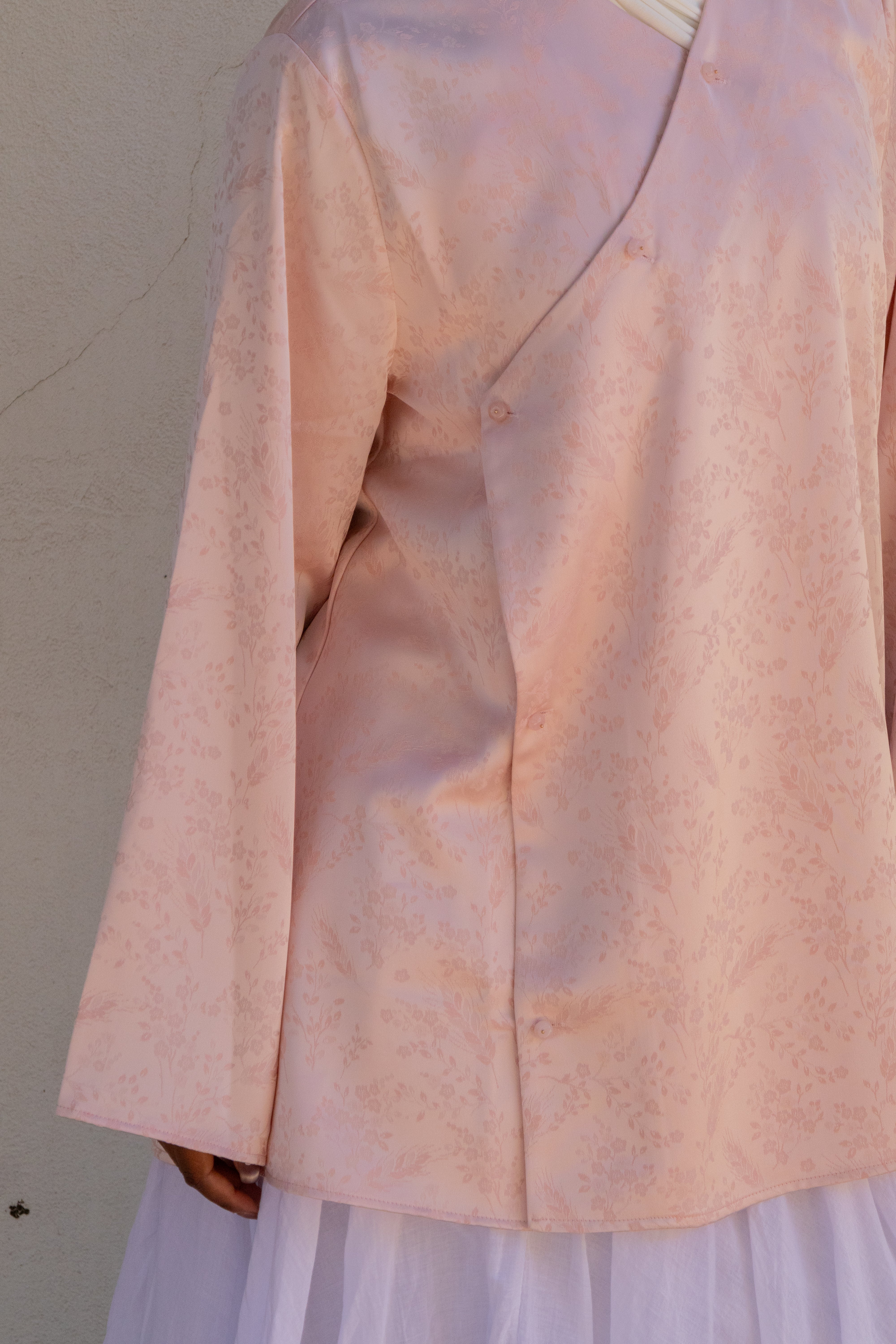 Haut portefeuille satiné - Rose
