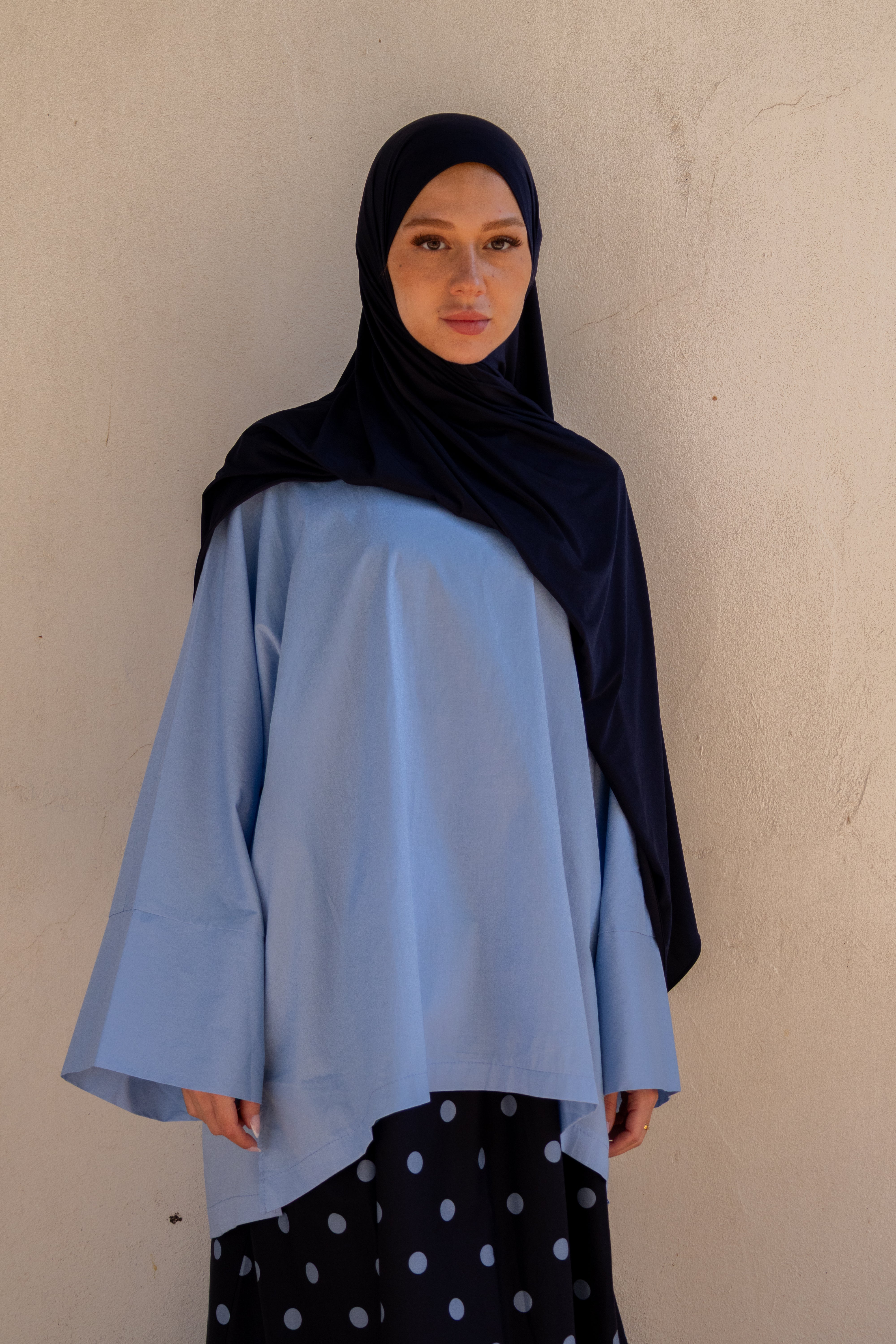 Haut NARA coton - Bleu ciel