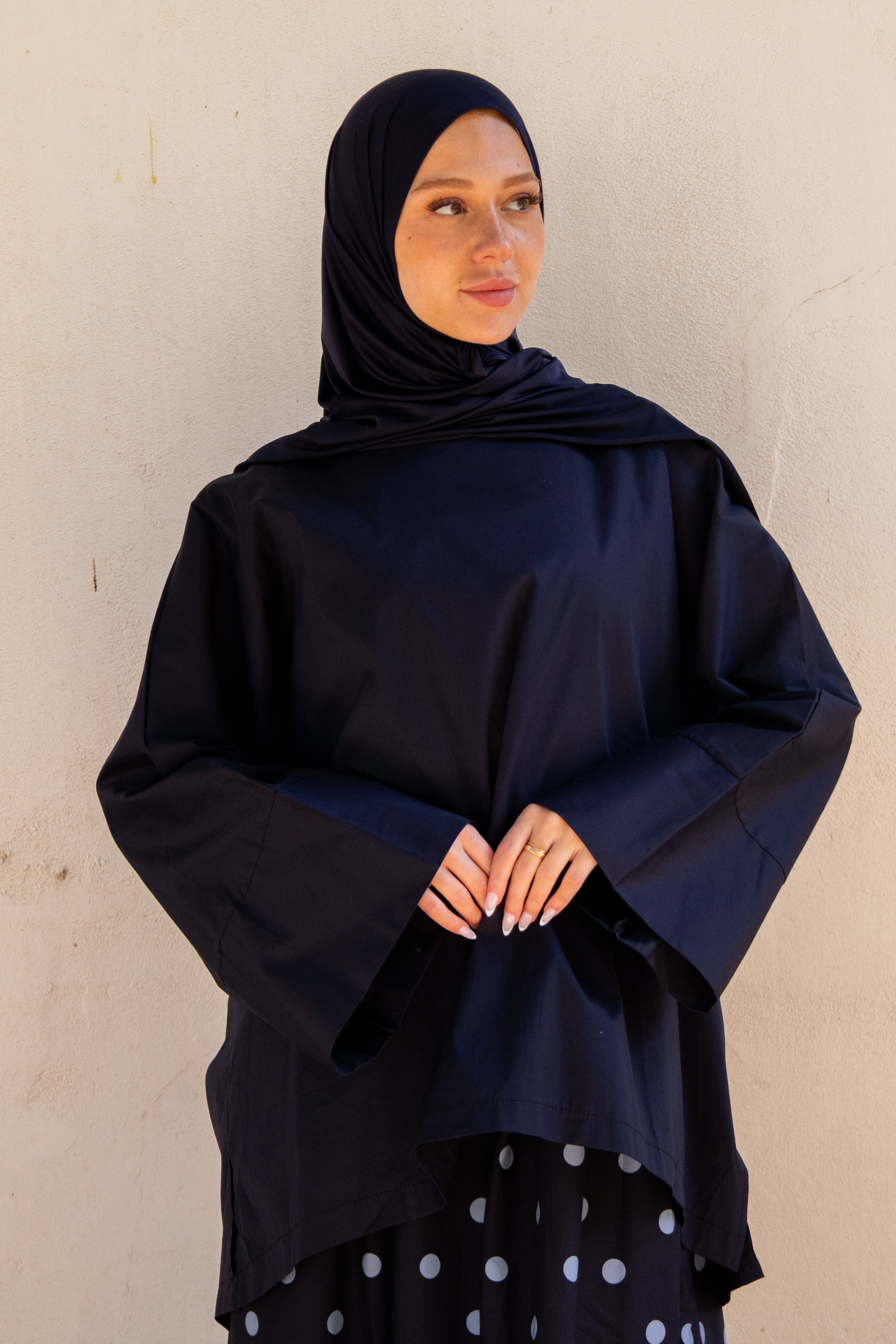 Haut NARA coton - Bleu marine