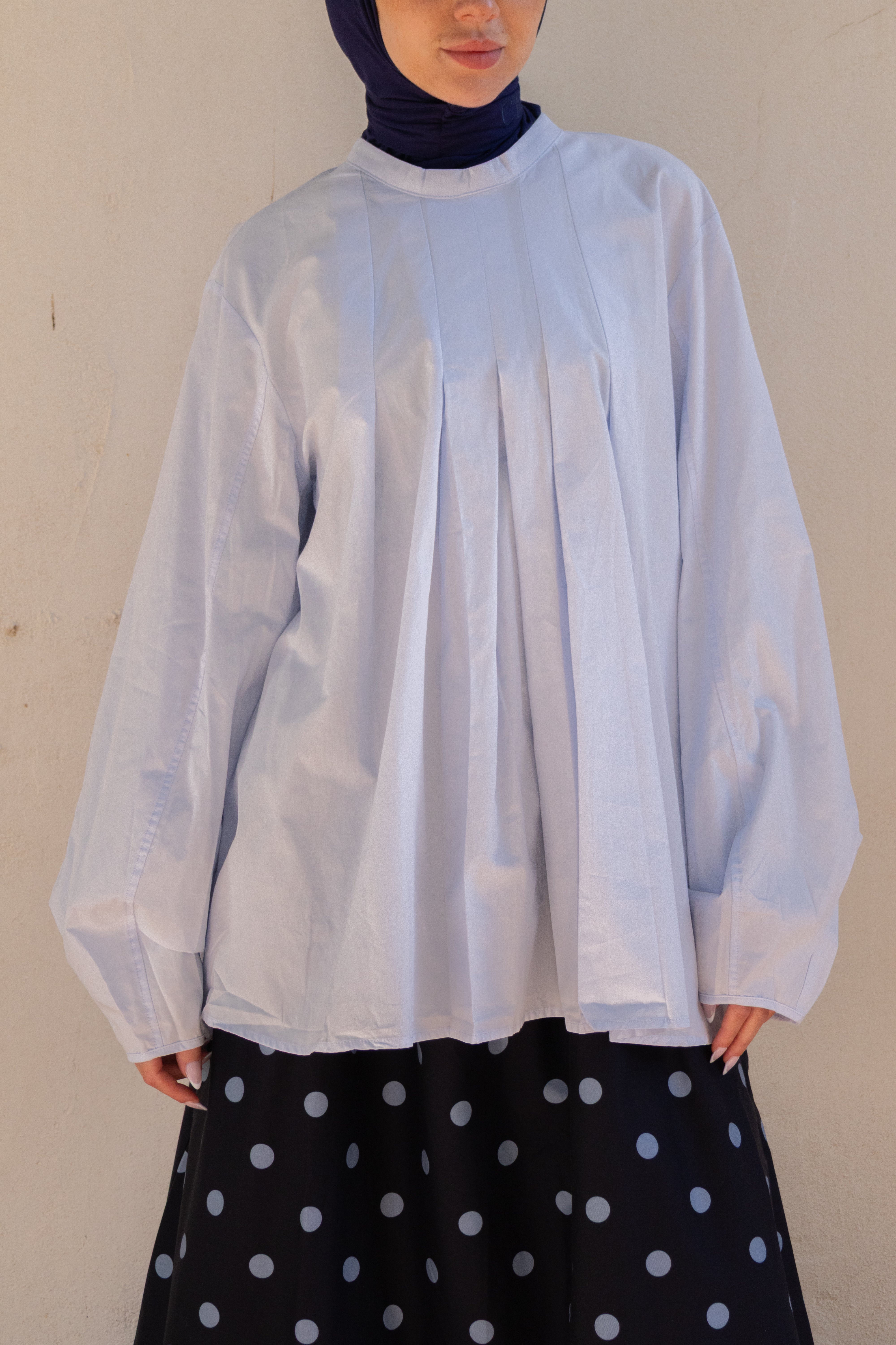 Blouse volumineuse - Bleu