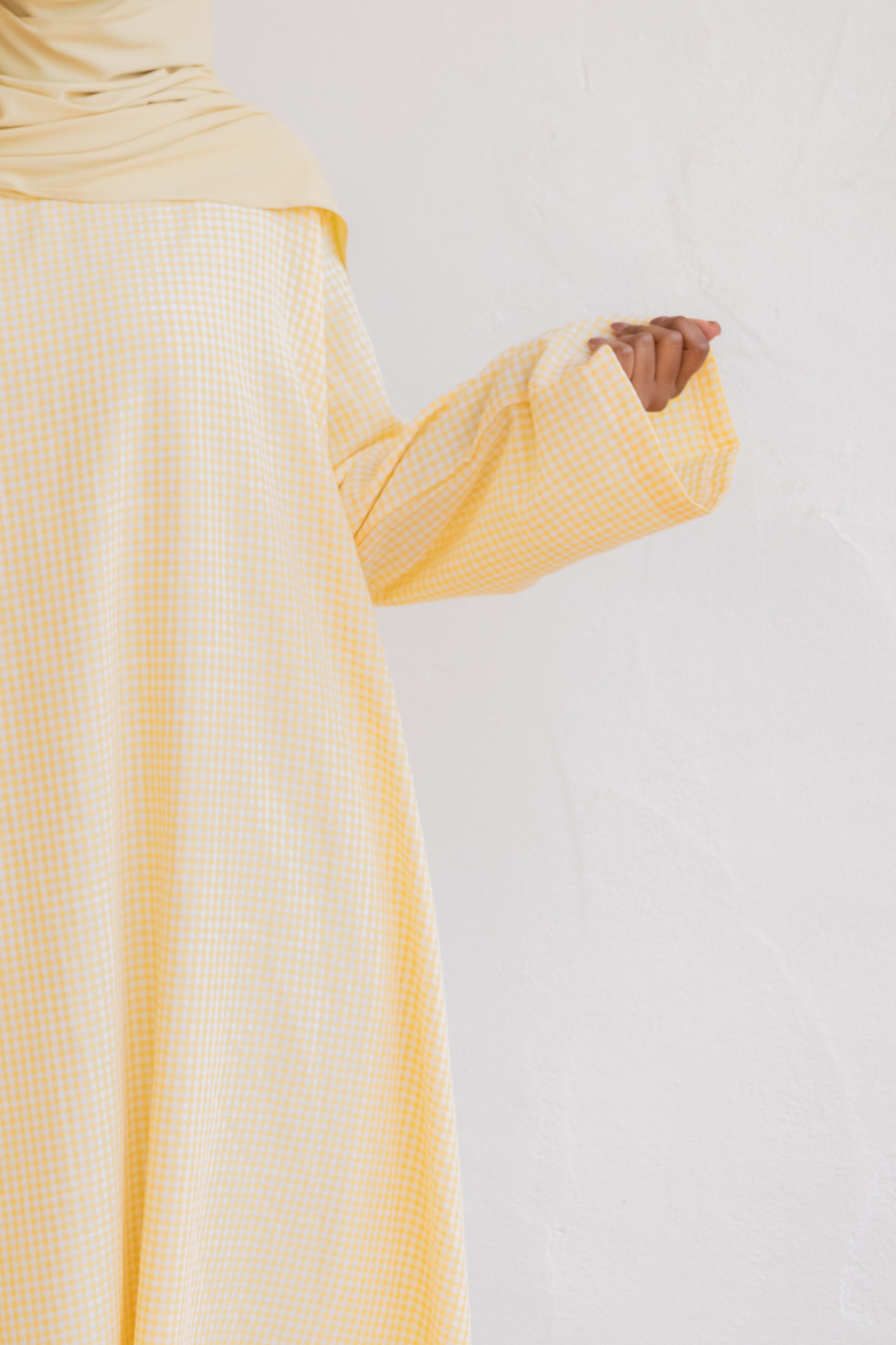 Robe simple vichy - Jaune