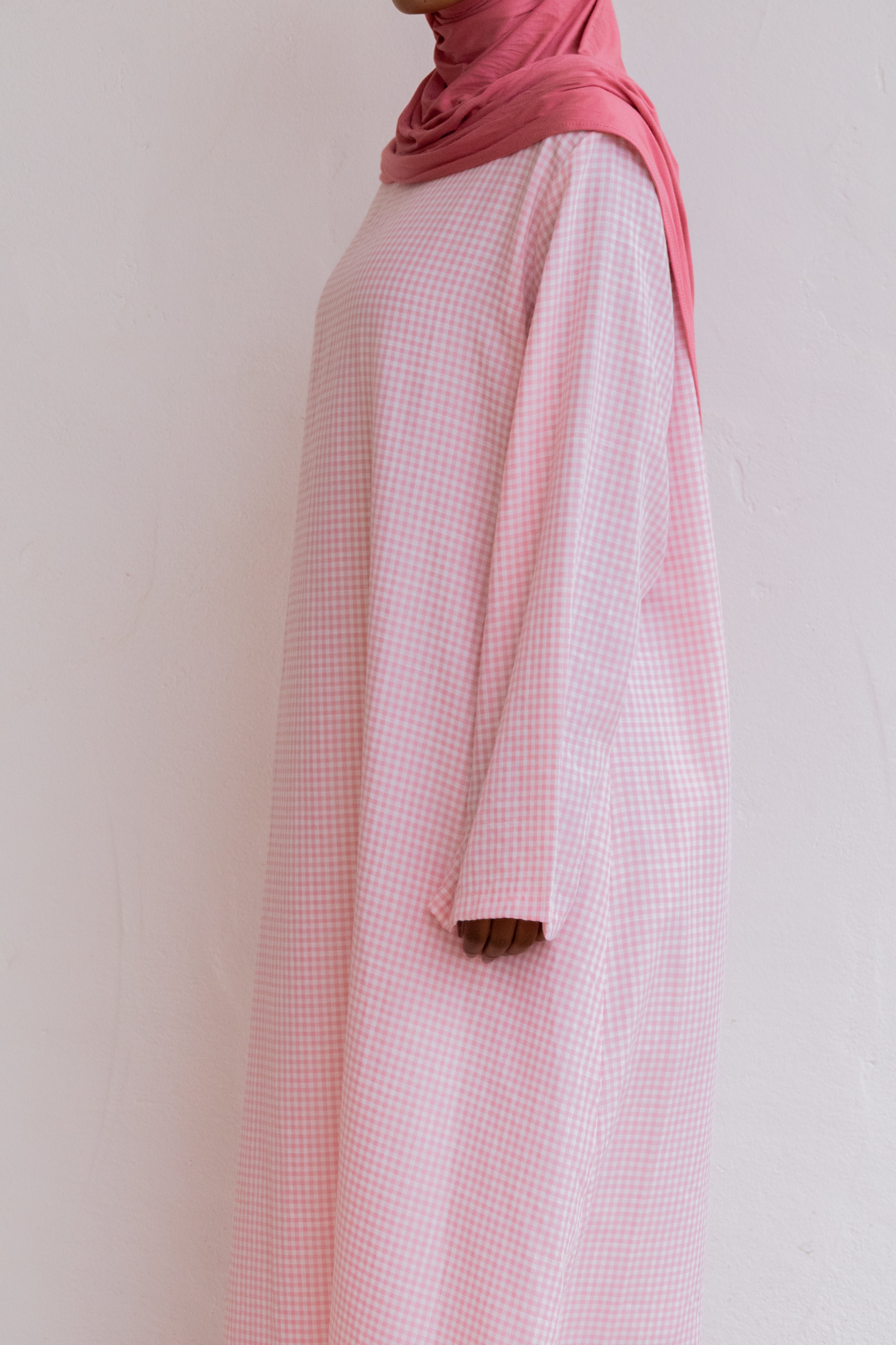 Robe simple vichy - Rose