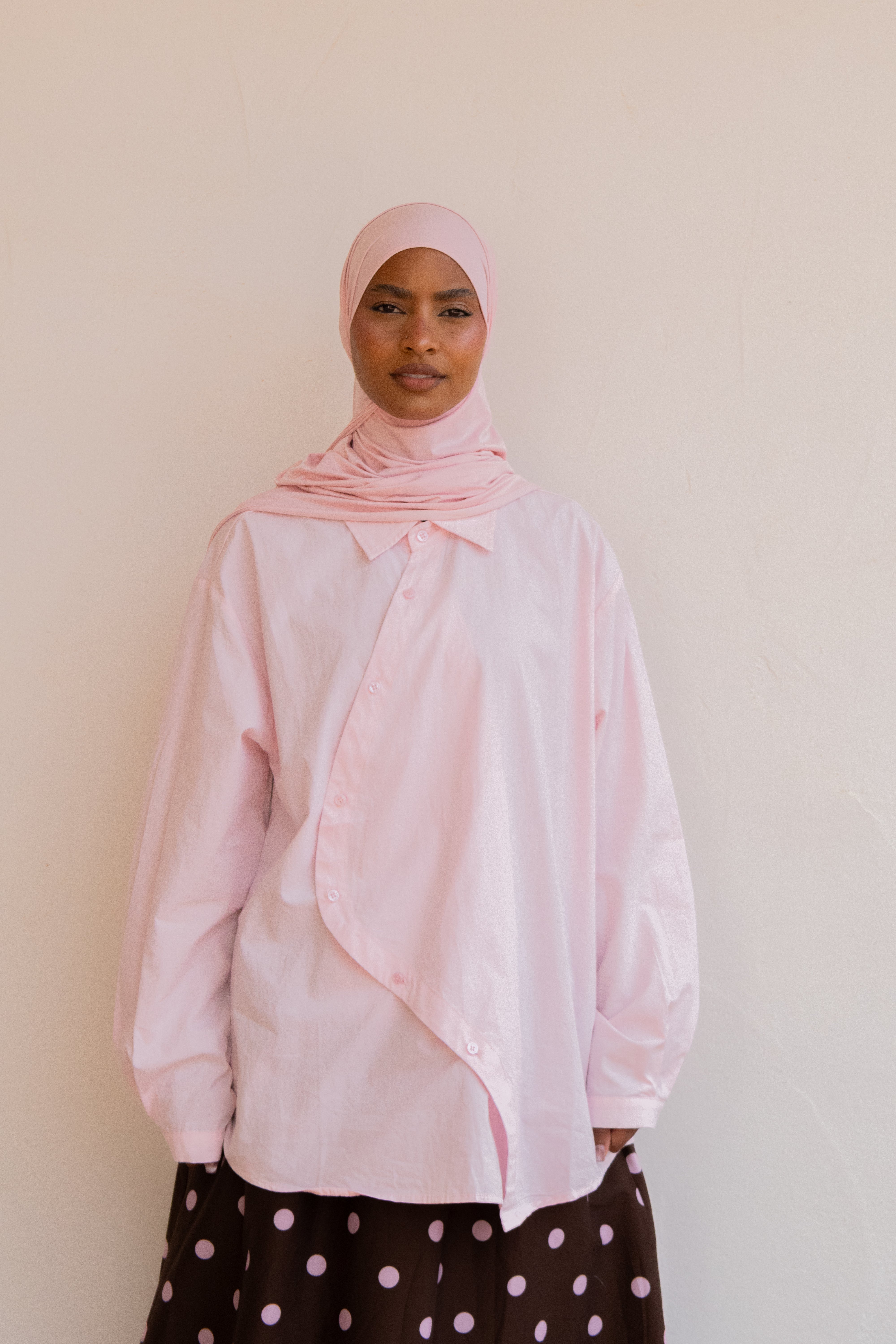 Chemise asymétrique - Rose