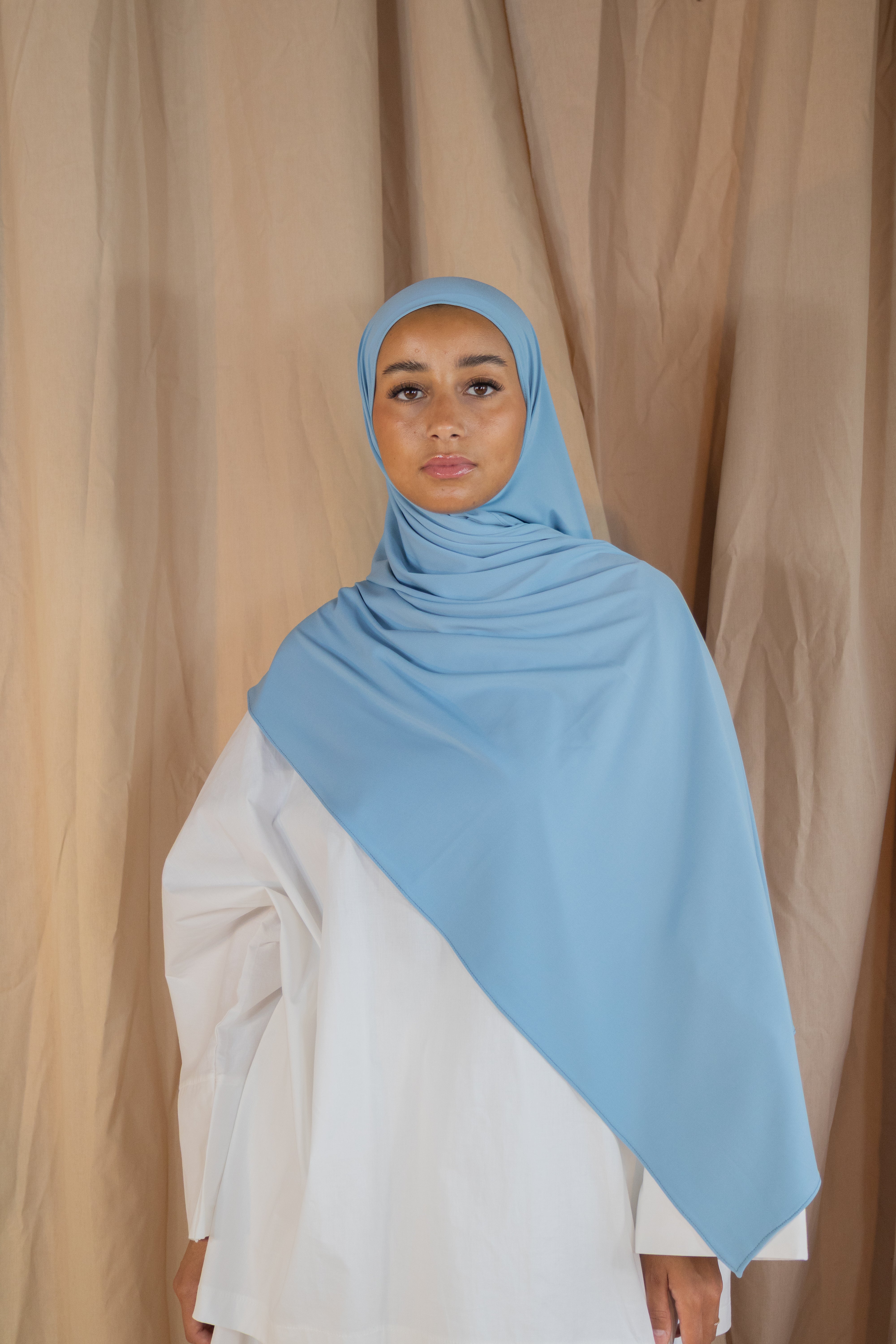 Hijab en jersey premium - Denim