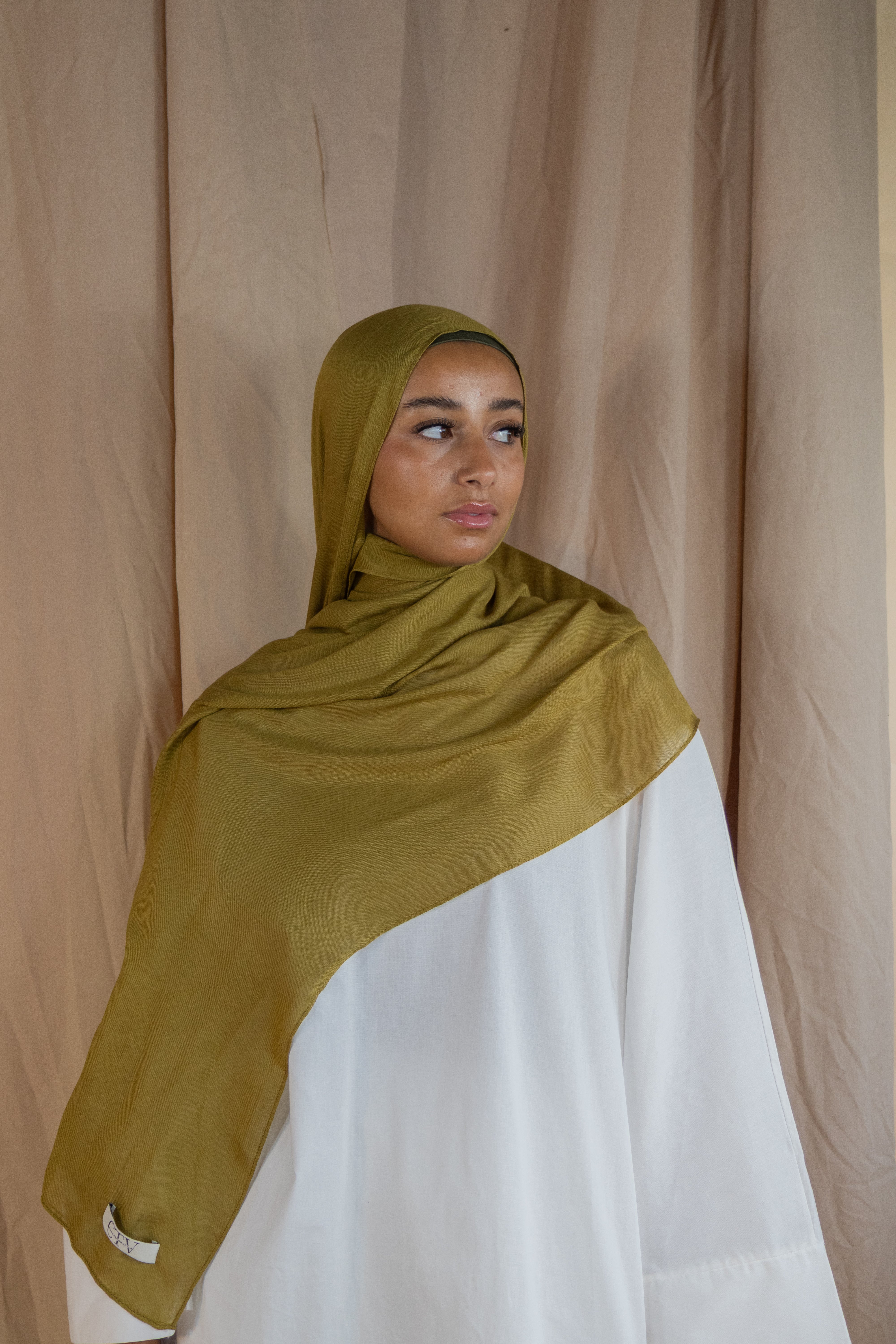 Hijab en modal - Olive