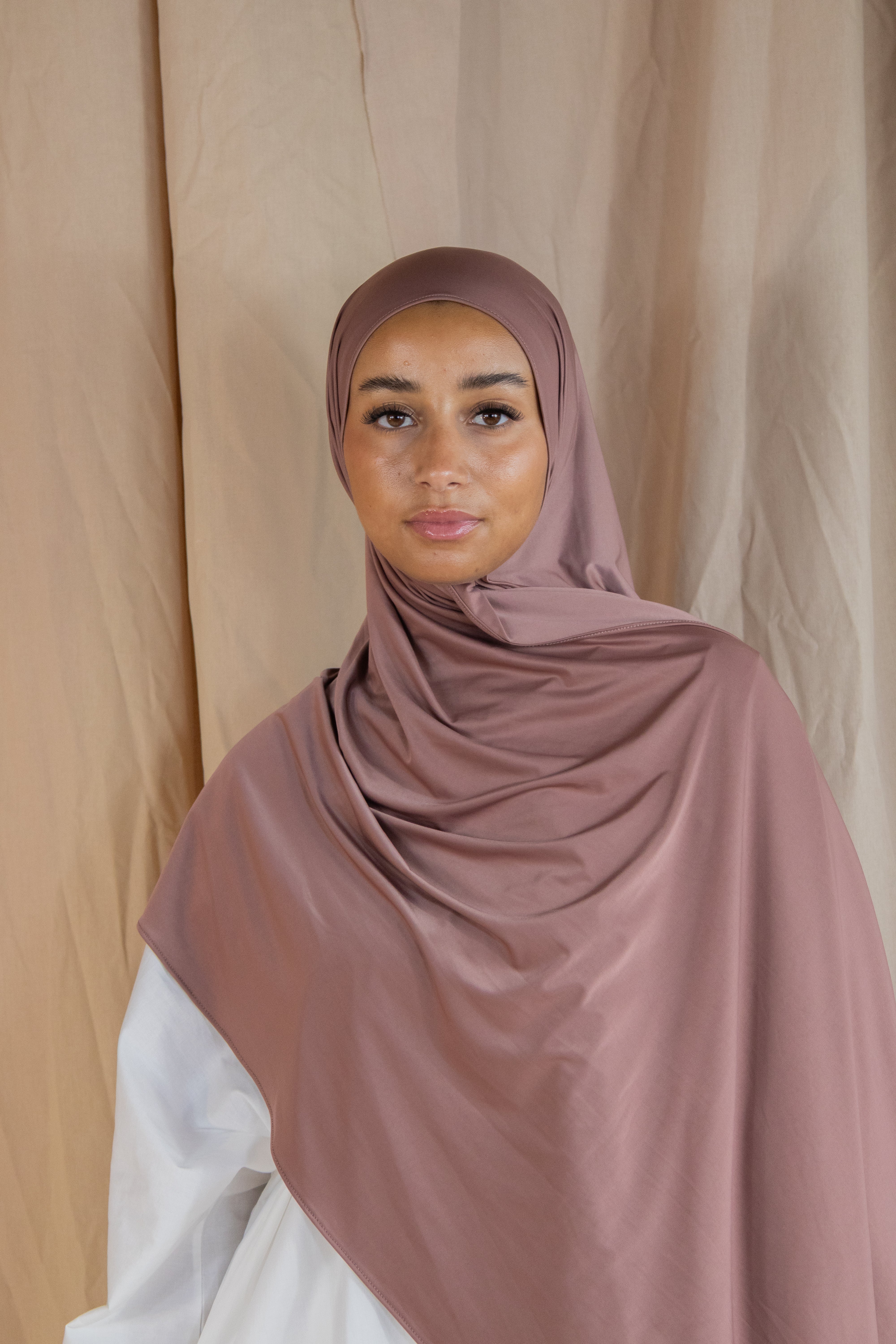 Hijab en jersey fluide - Grappe