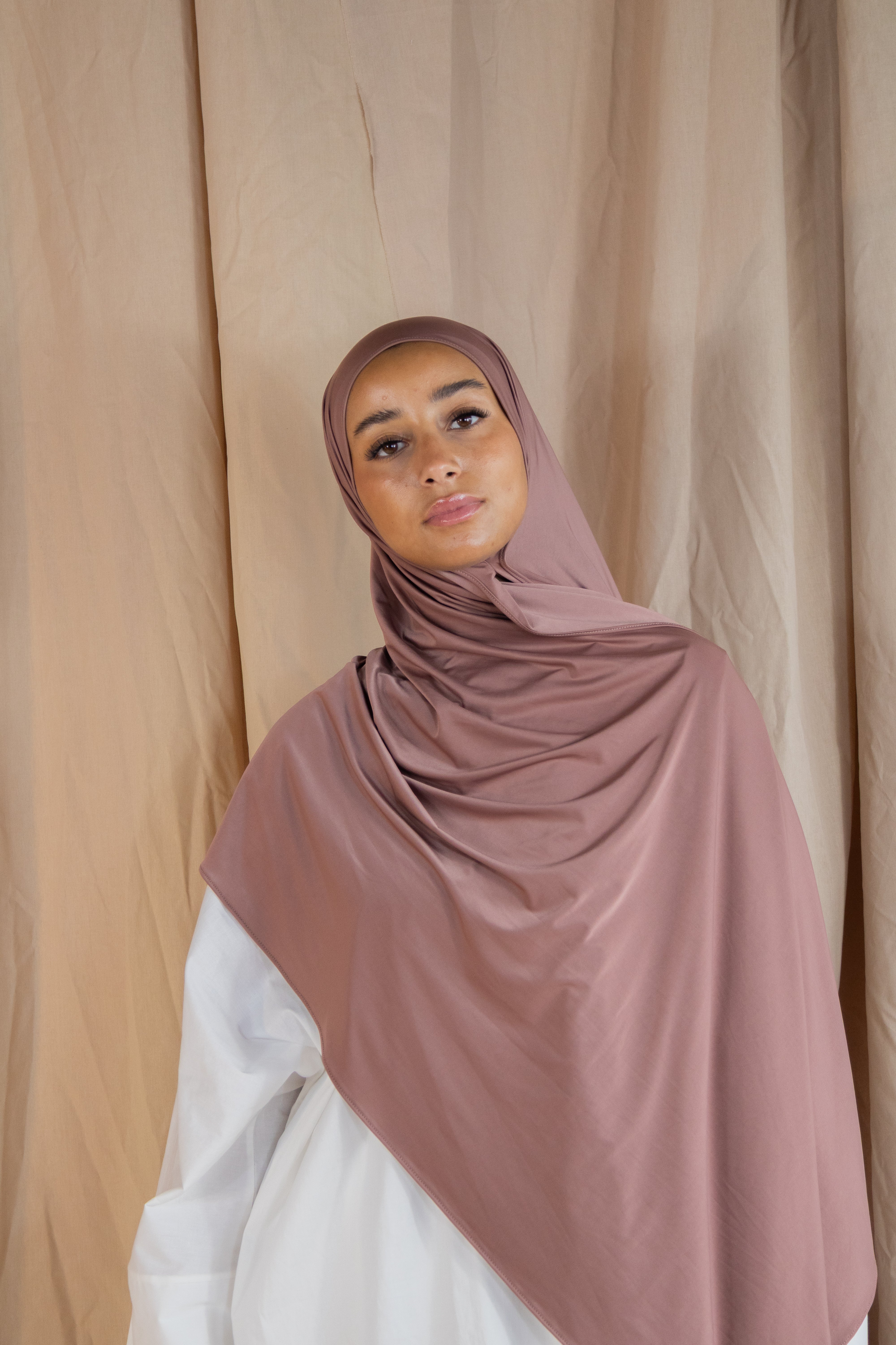 Hijab en jersey fluide - Grappe