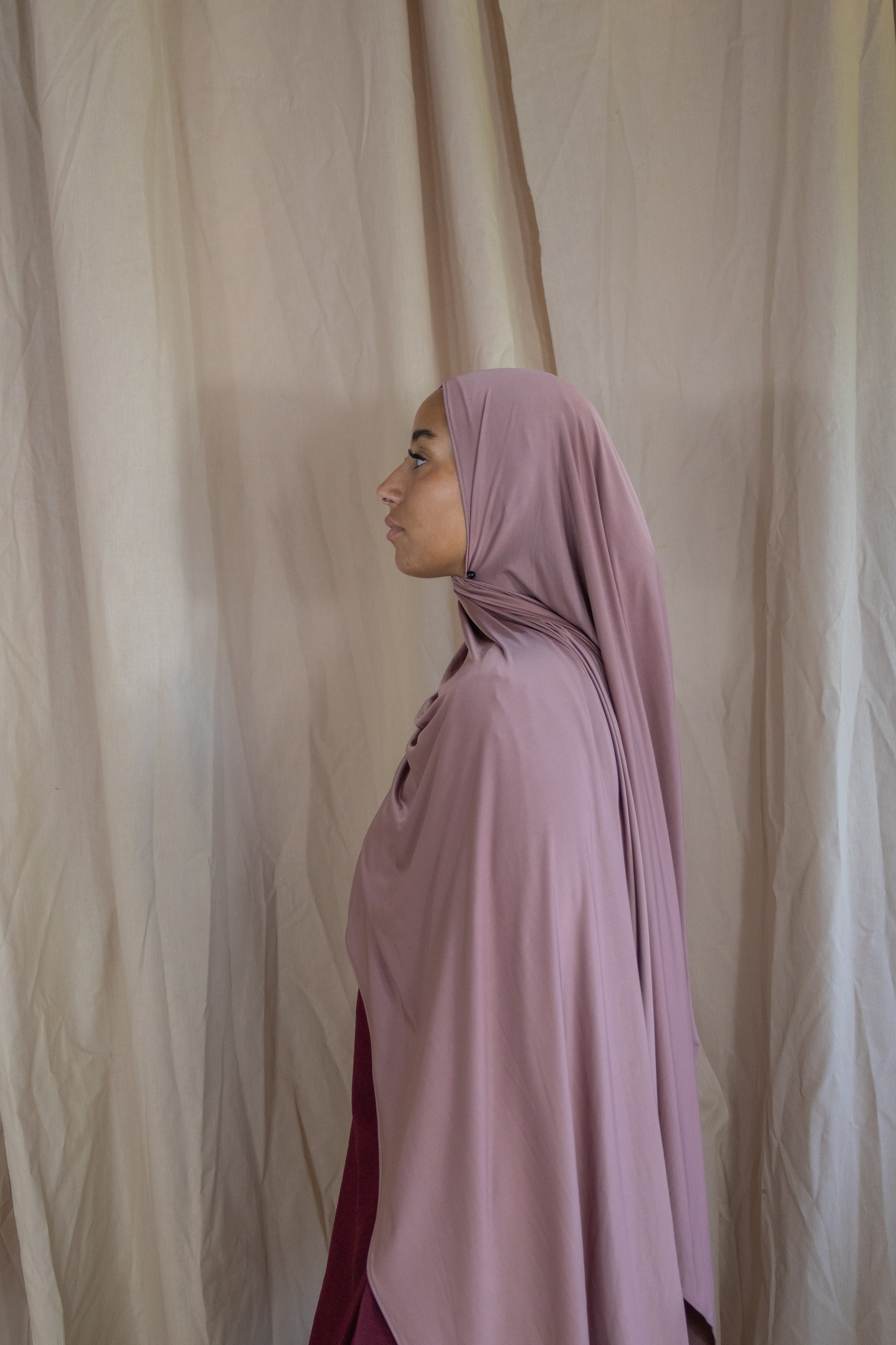 Hijab en jersey respirant - Lila