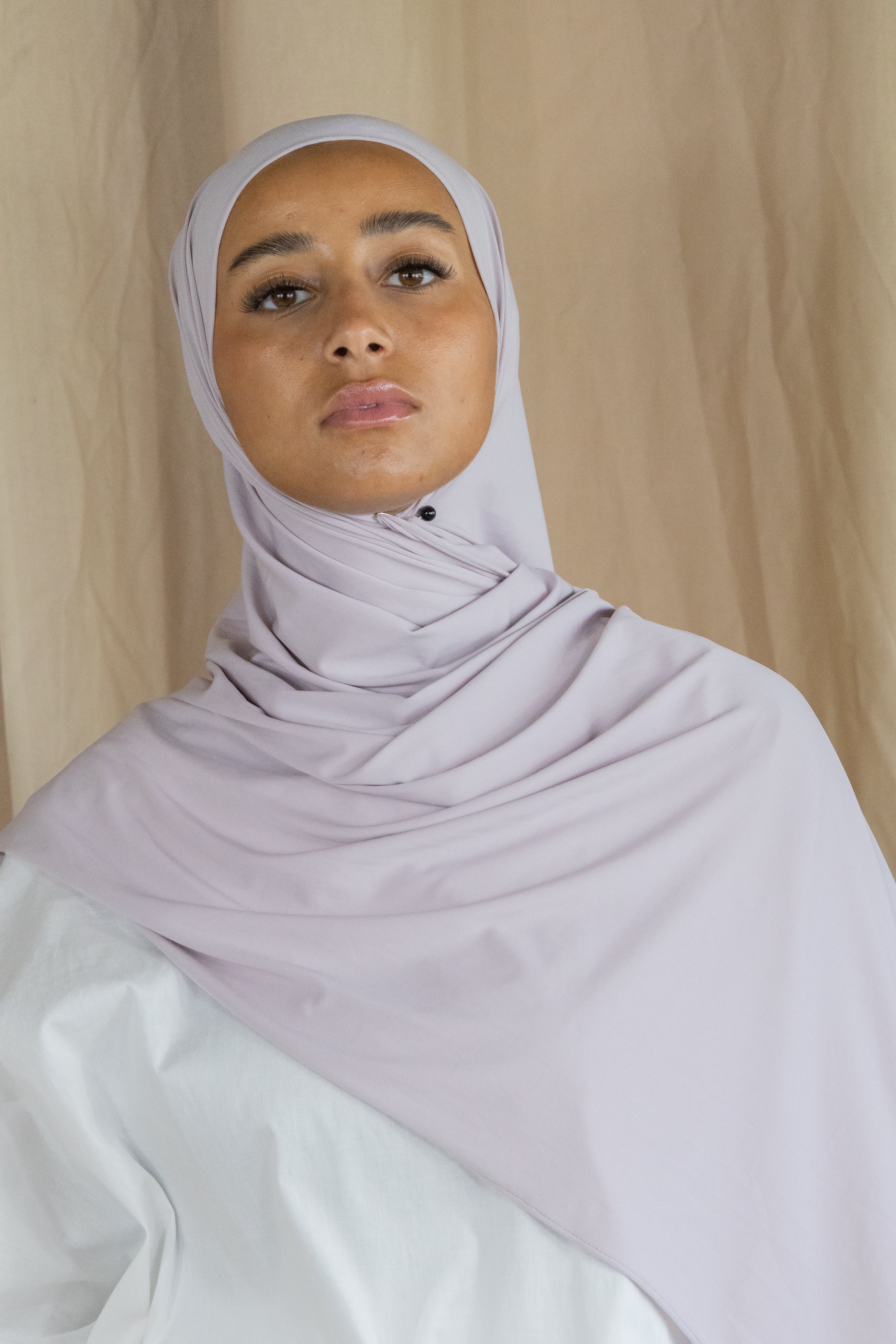 Hijab en jersey fluide - Lilac