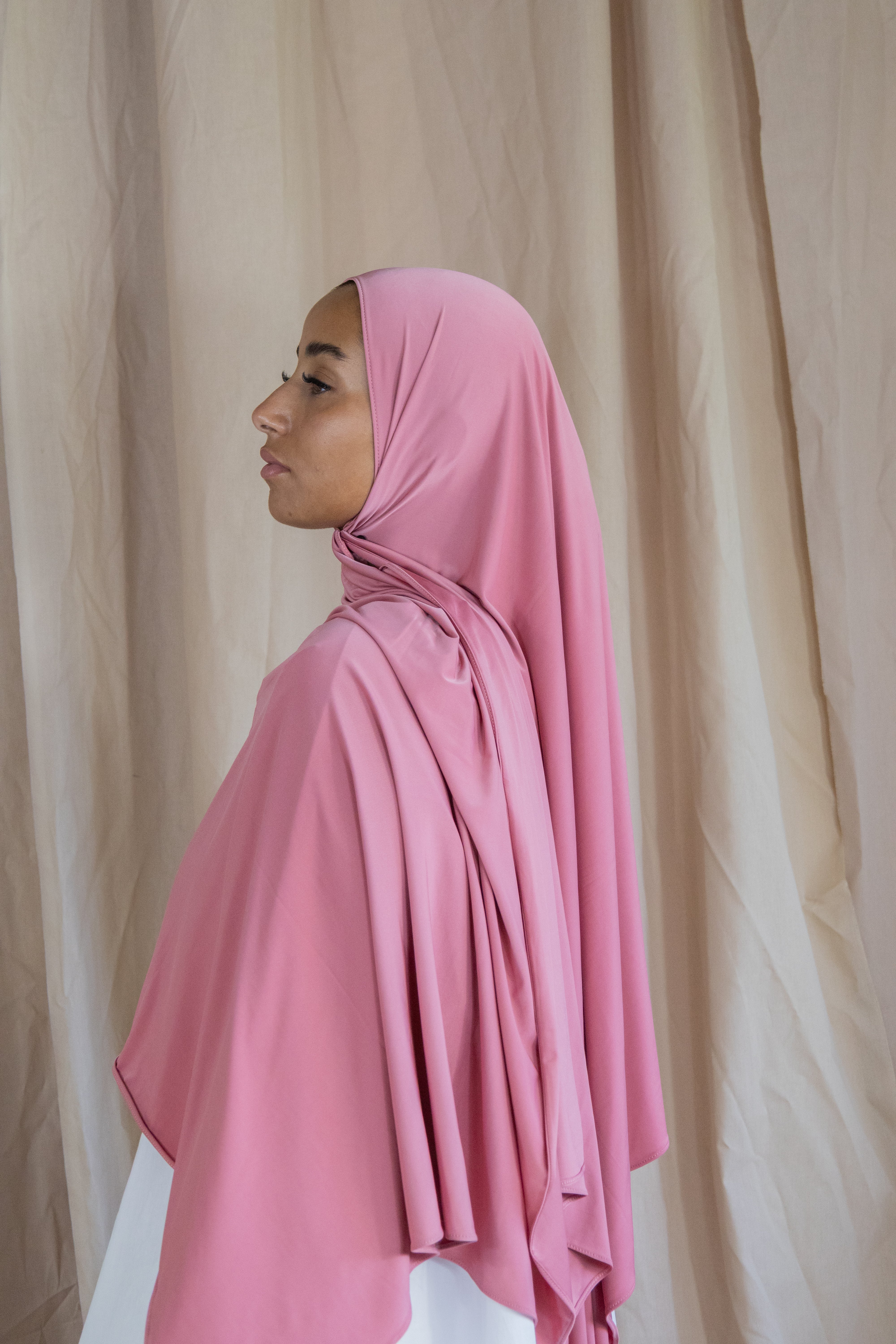 Hijab en jersey fluide - Sorbet