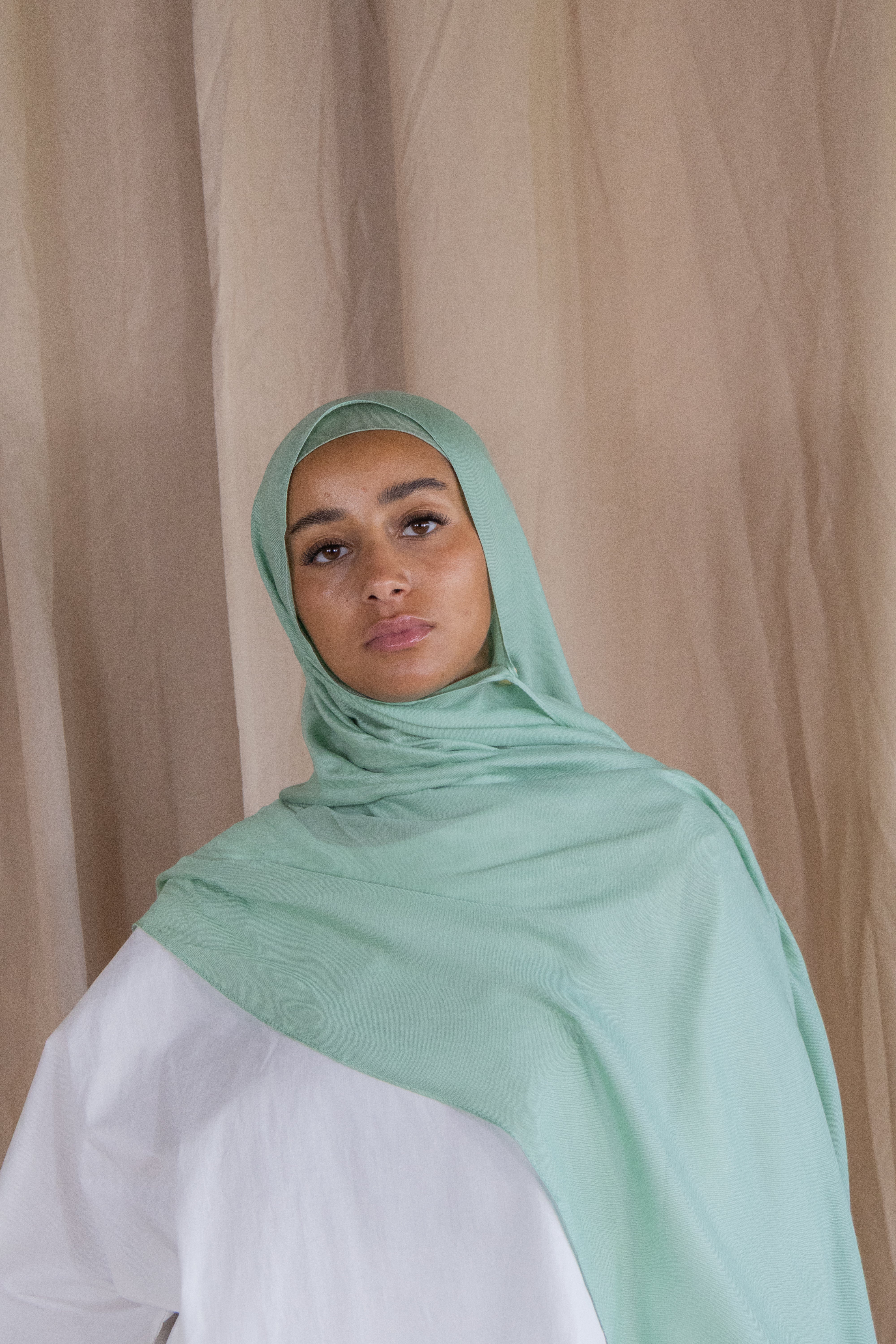 Hijab en modal - Sage