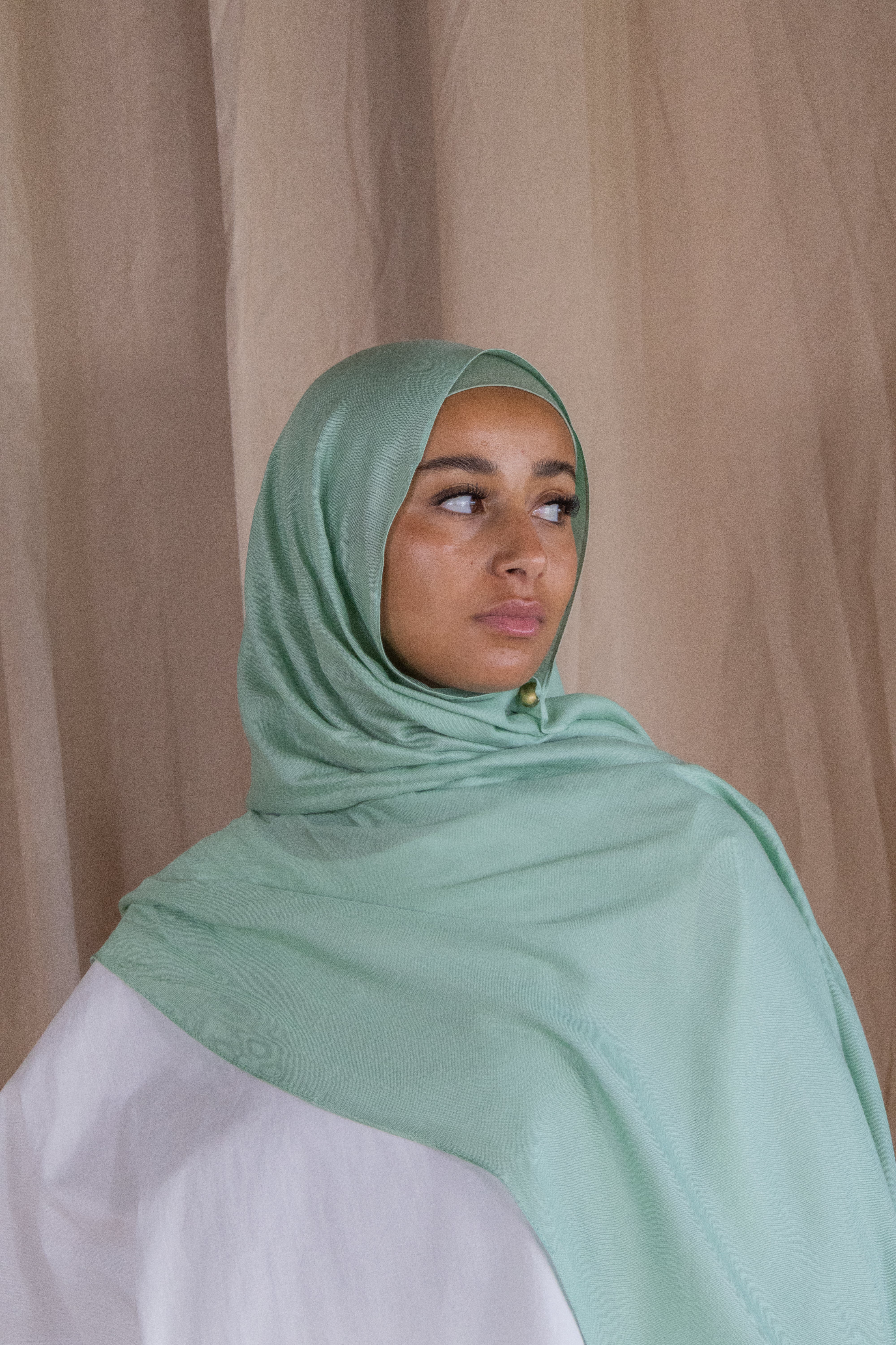 Hijab en modal - Sage