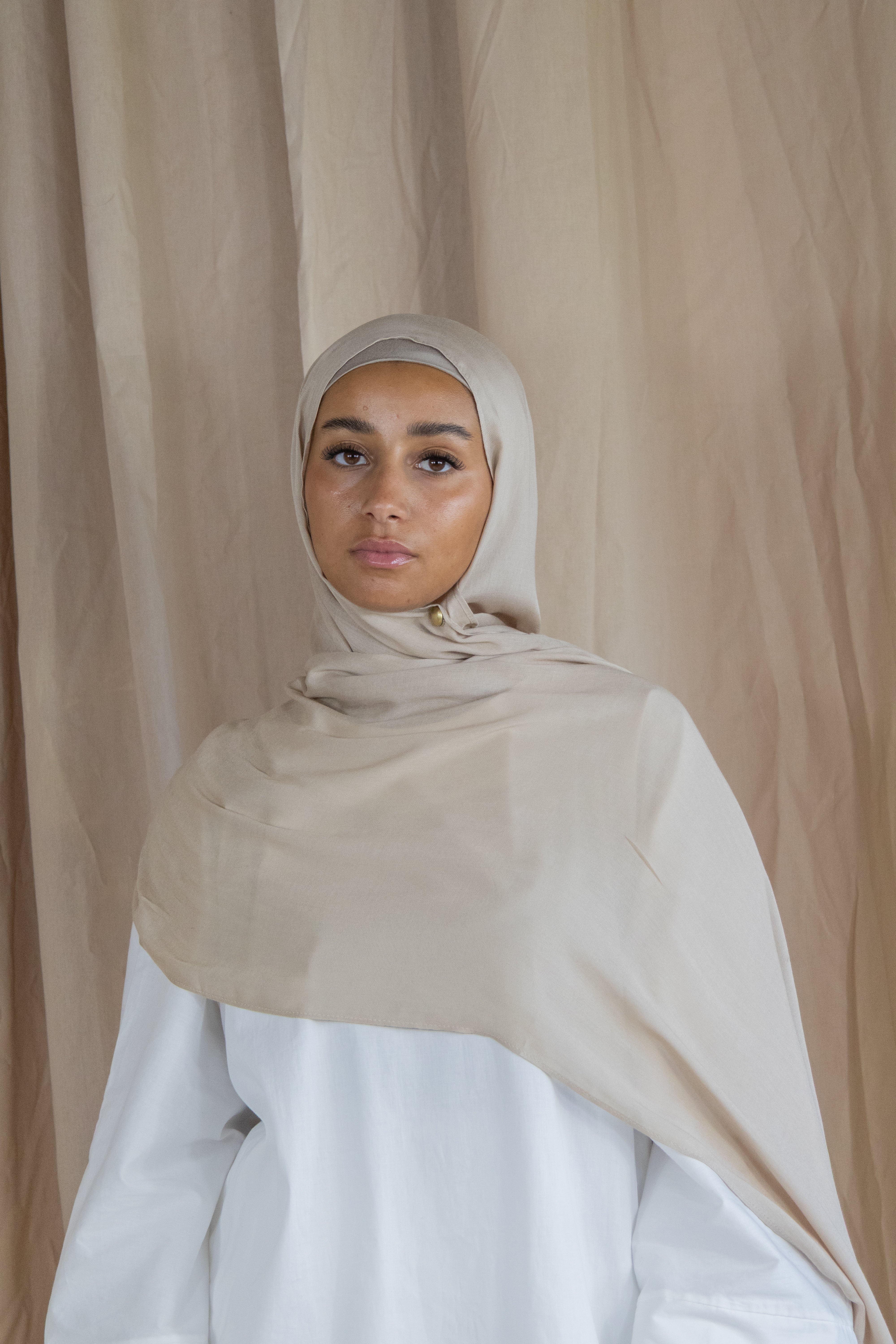 Hijab en modal - Cream