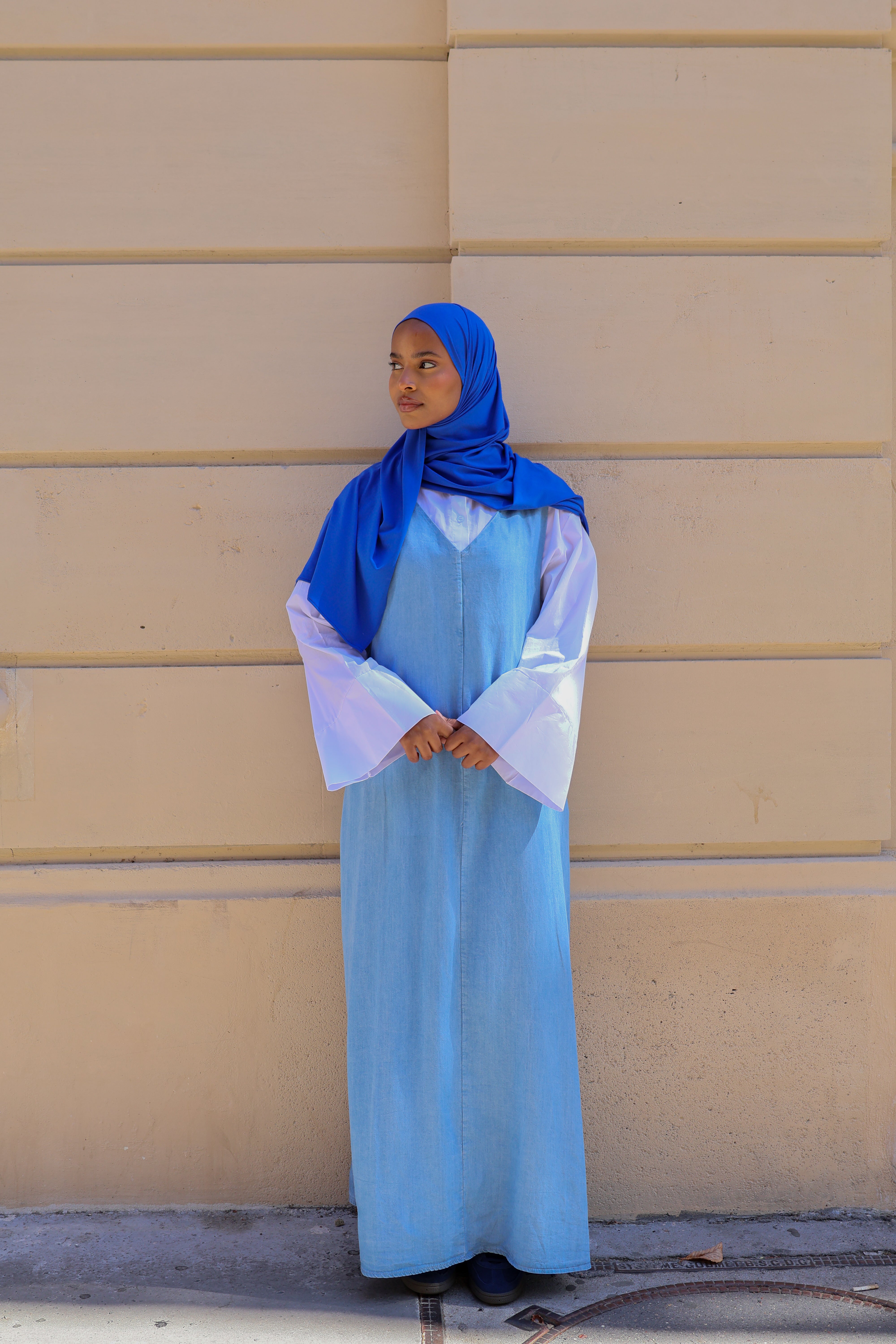 Robe sans manches tencele - Bleu ciel