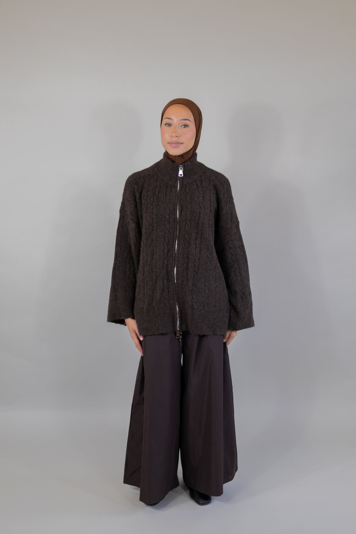 Gilet en maille - Marron