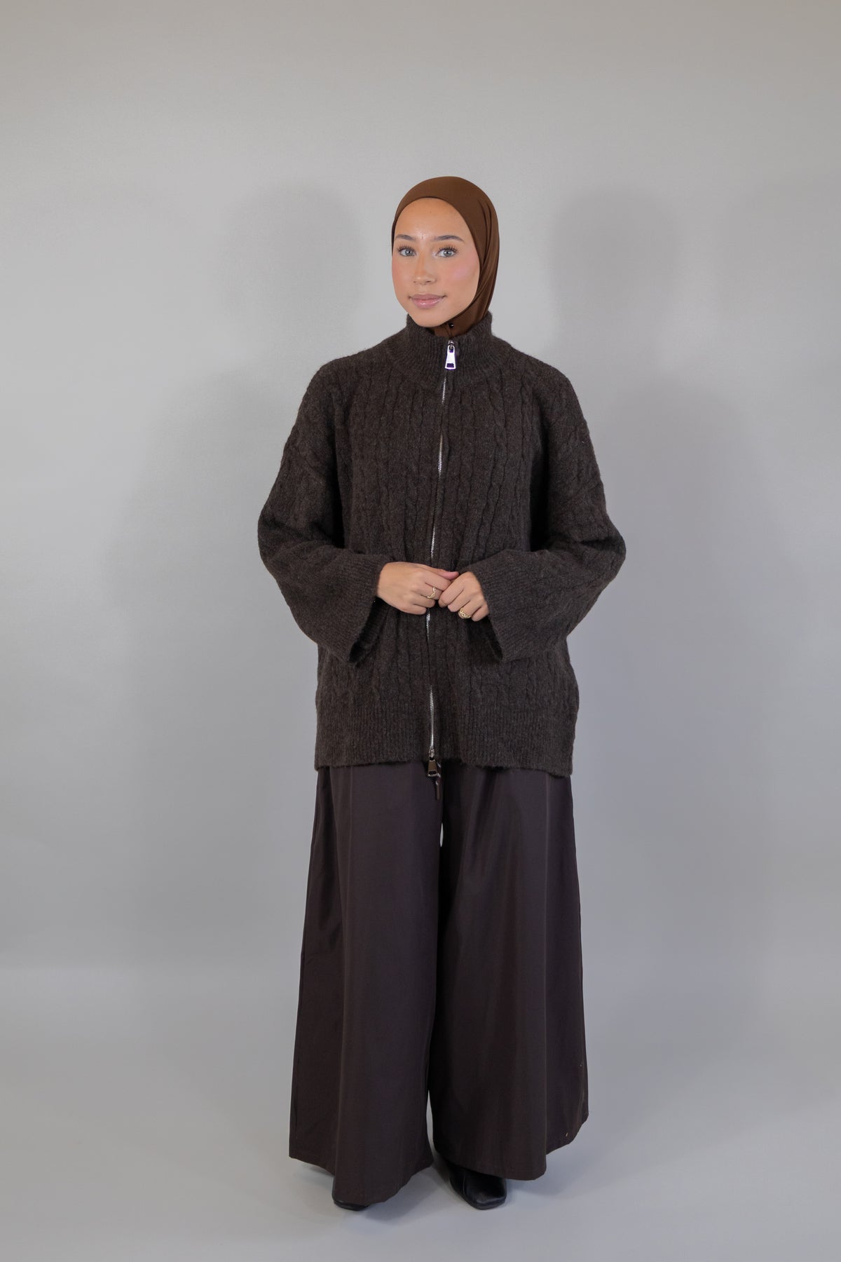 Gilet en maille - Marron