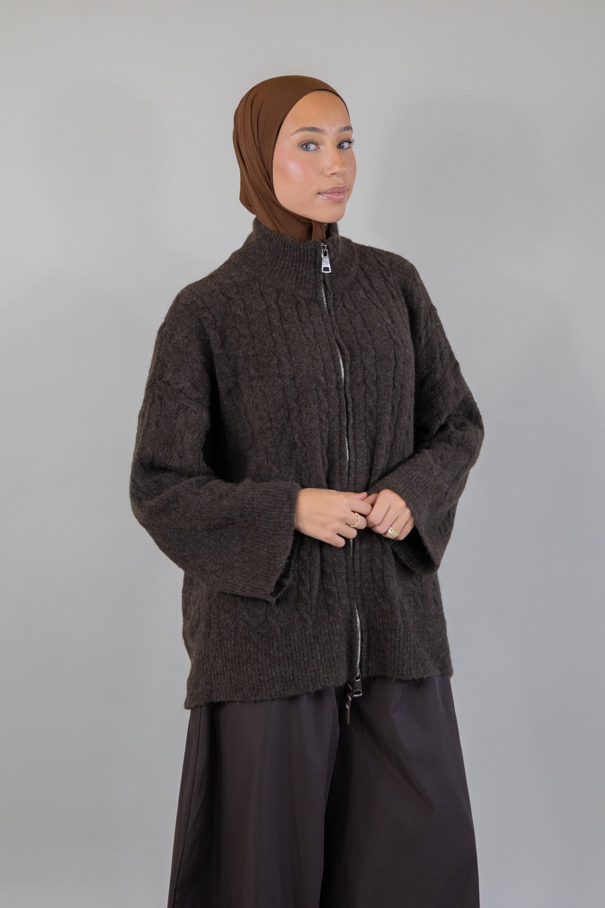 Gilet en maille - Marron