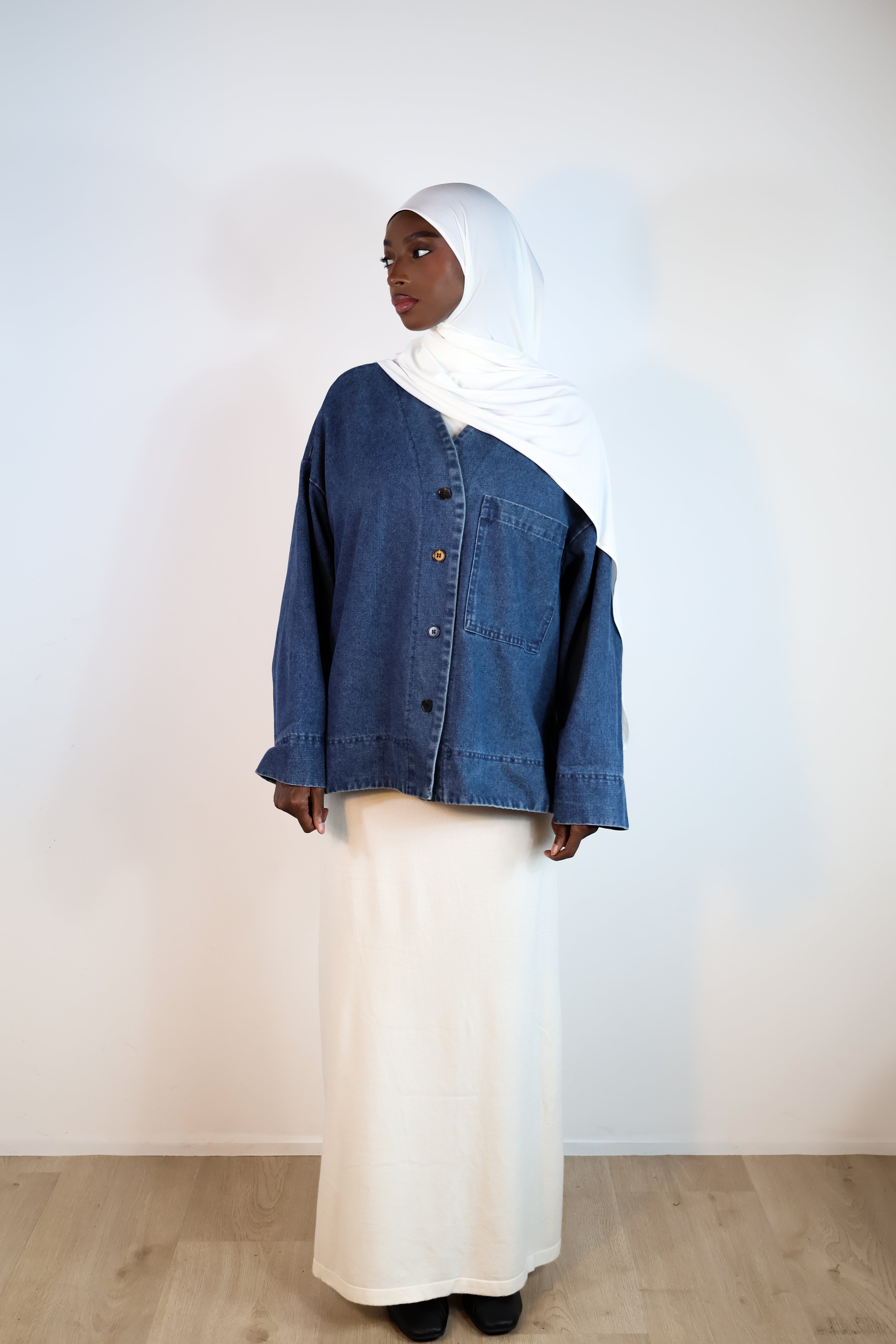 Jupe viscose - Blanc