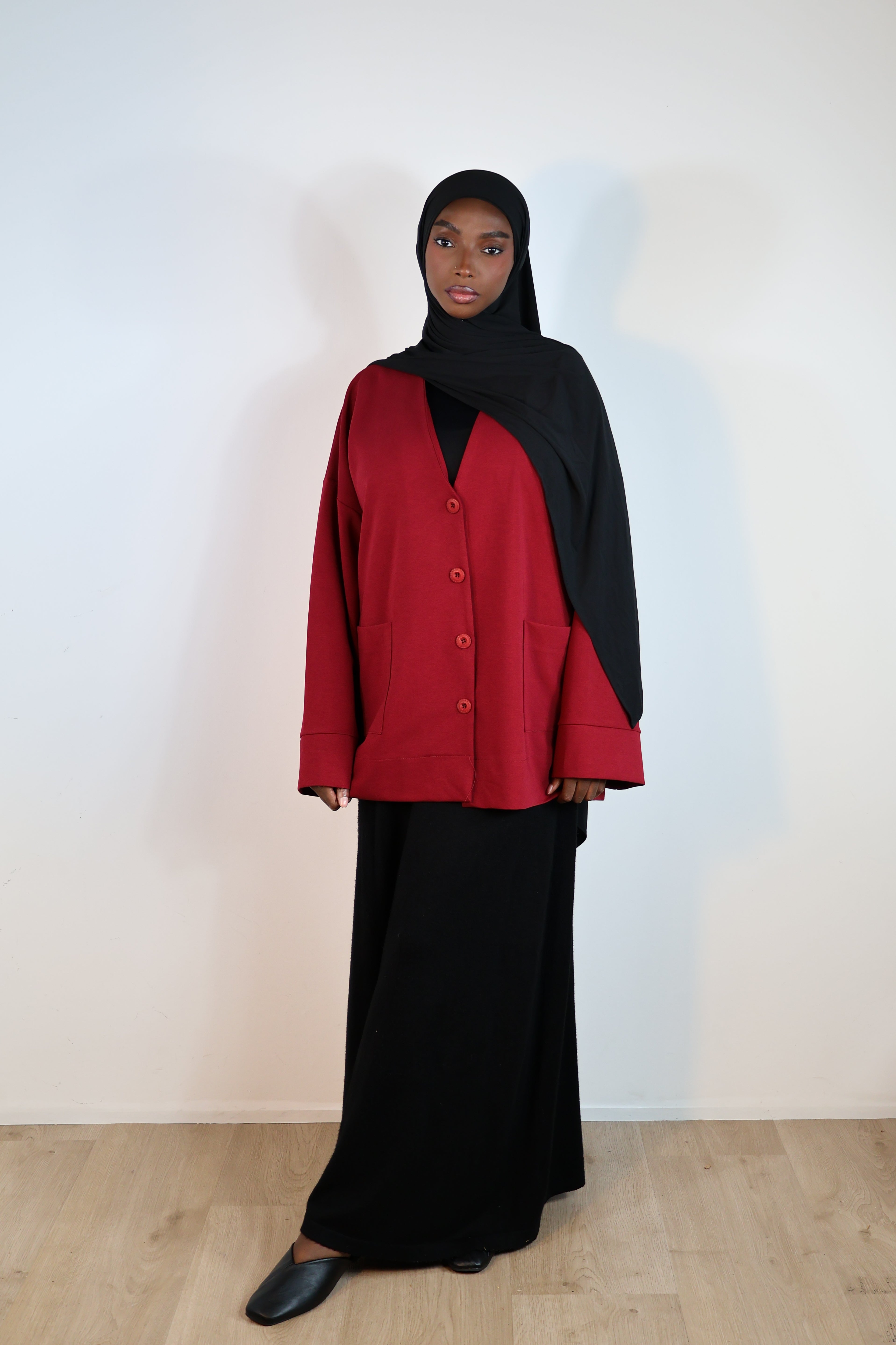 Cardigan - Rouge bordeaux